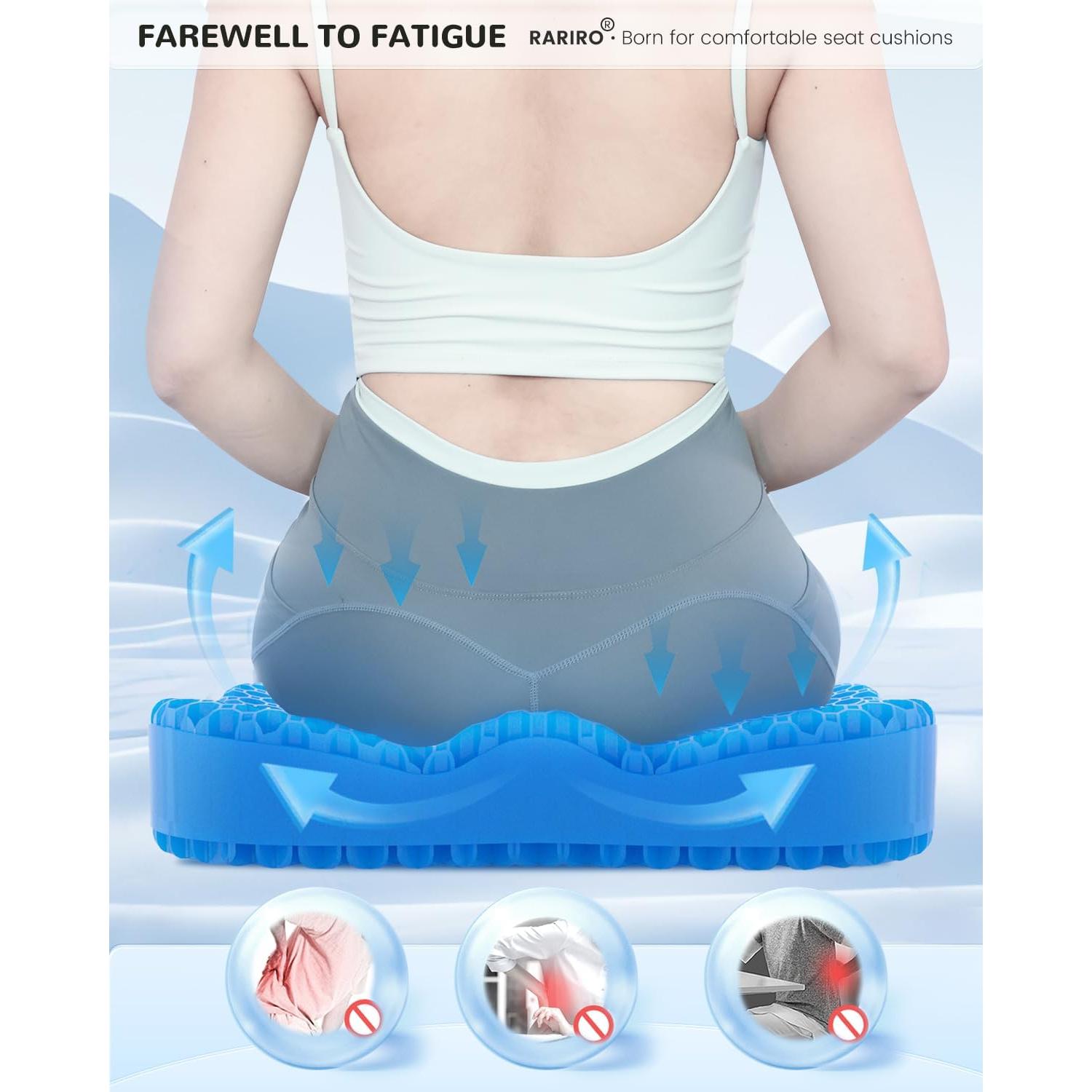 Cojín de Gel RARIRO 50x40.6 cm para Alivio de Presión