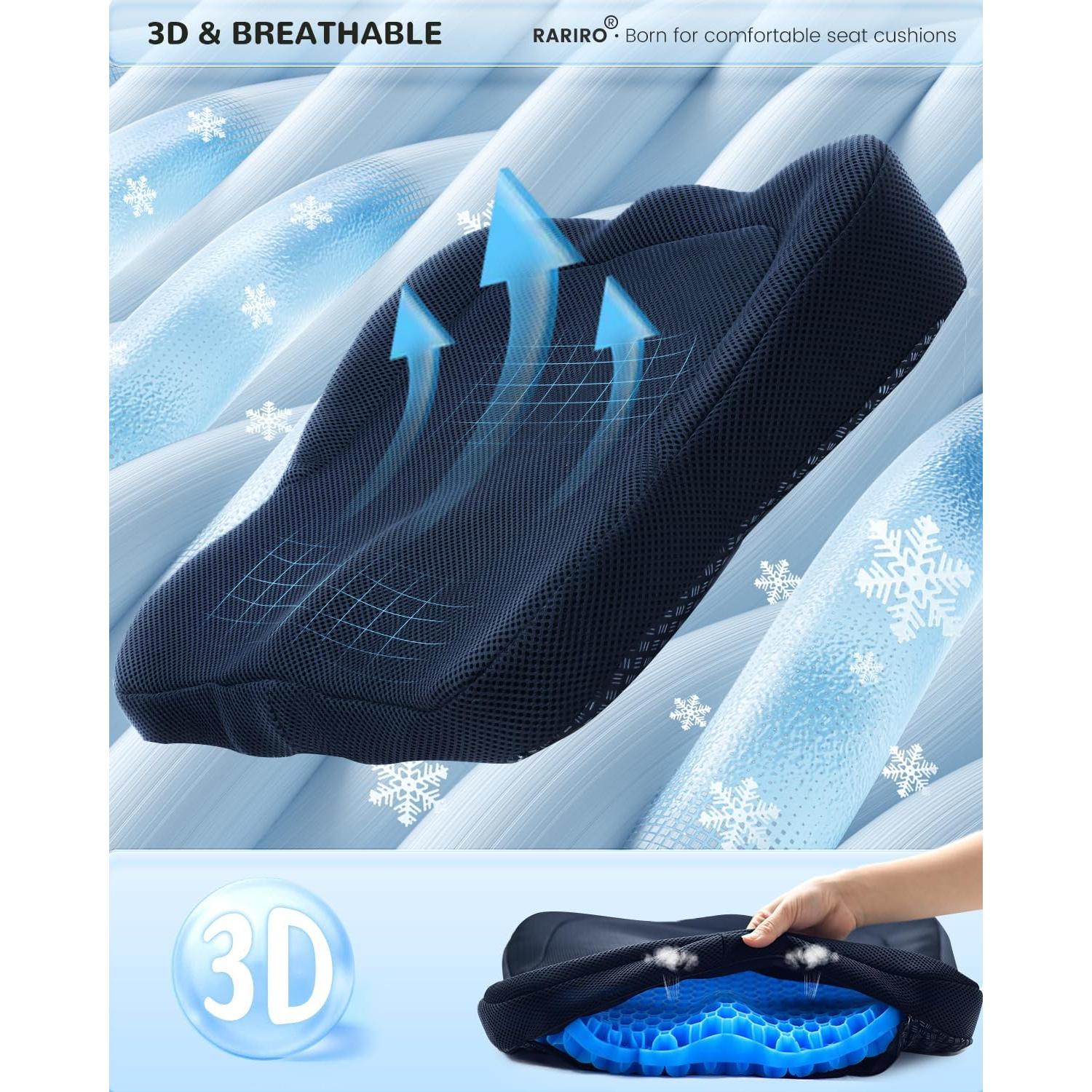 Cojín de Gel RARIRO 50x40.6 cm para Alivio de Presión