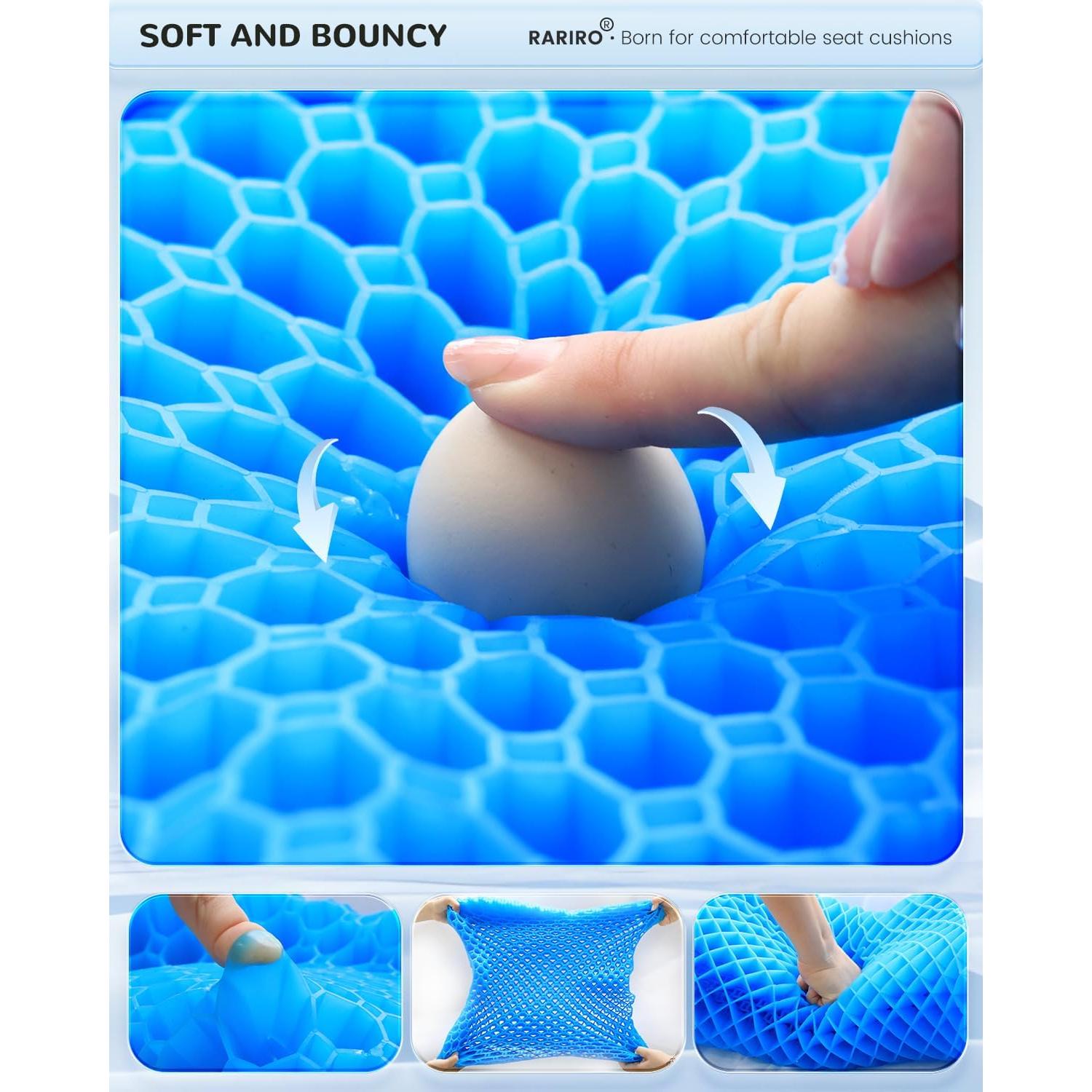 Cojín de Gel RARIRO 50x40.6 cm para Alivio de Presión