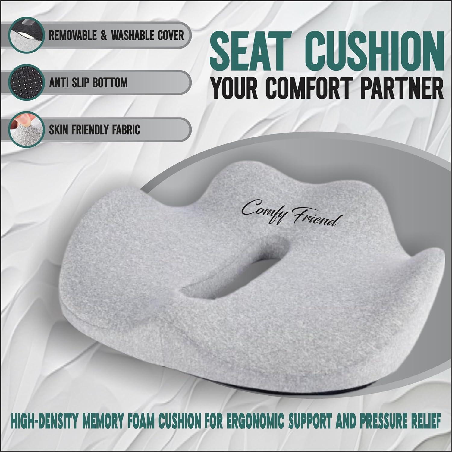 Cojín de Asiento X-Large ComfyFriend Espuma Viscoelástica Gel