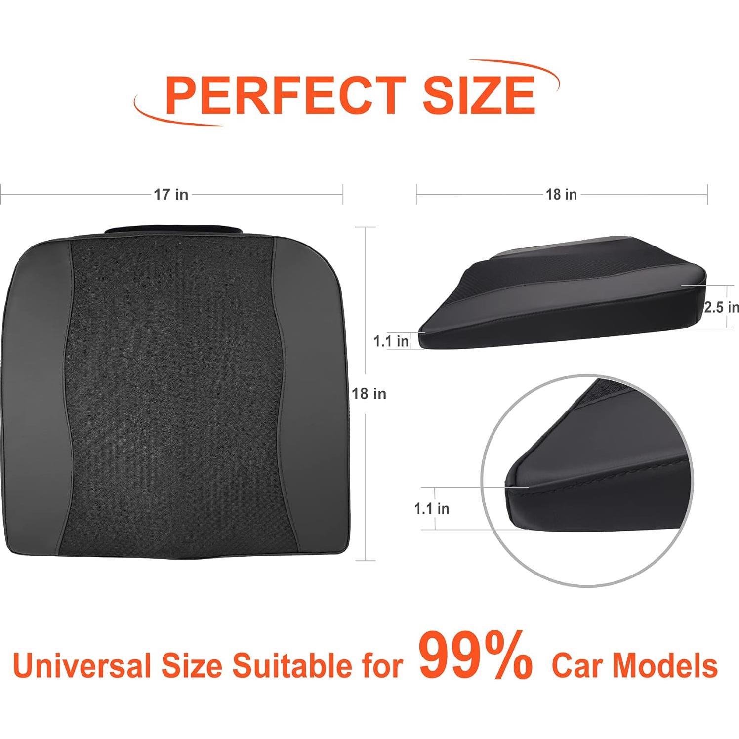 Cojín de Asiento Ergonómico Lofty Aim - Espuma de Memoria 45x43cm