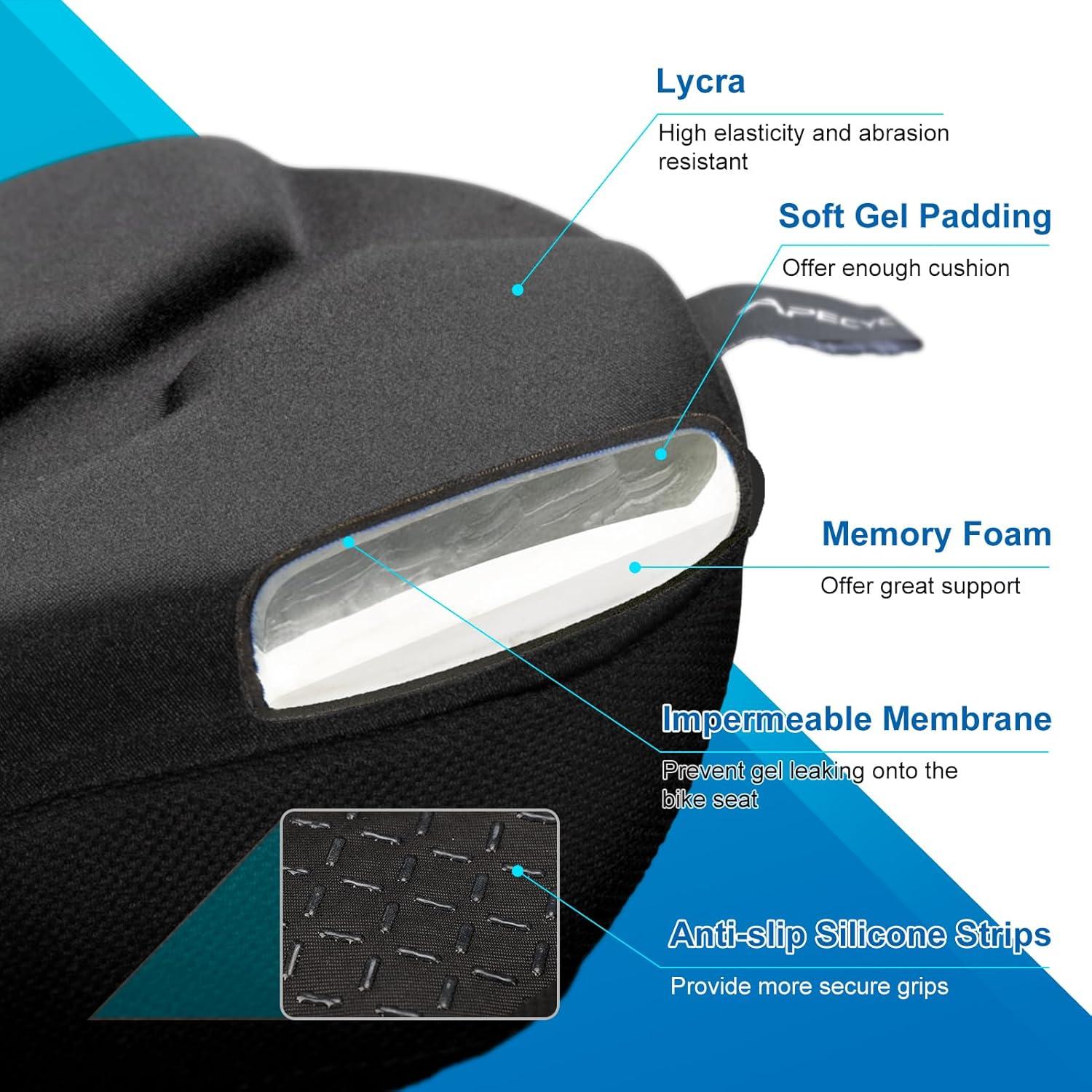 Funda de Asiento de Bicicleta APECYC con Almohadilla de Gel