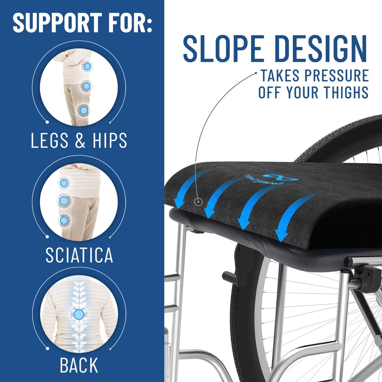 Cojín de Silla de Ruedas Everlasting Comfort Espuma Viscoelástica