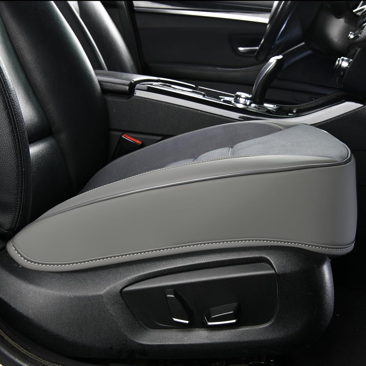 Cojín de Asiento de Coche KAYI 2 Pack Espuma de Memoria Gris