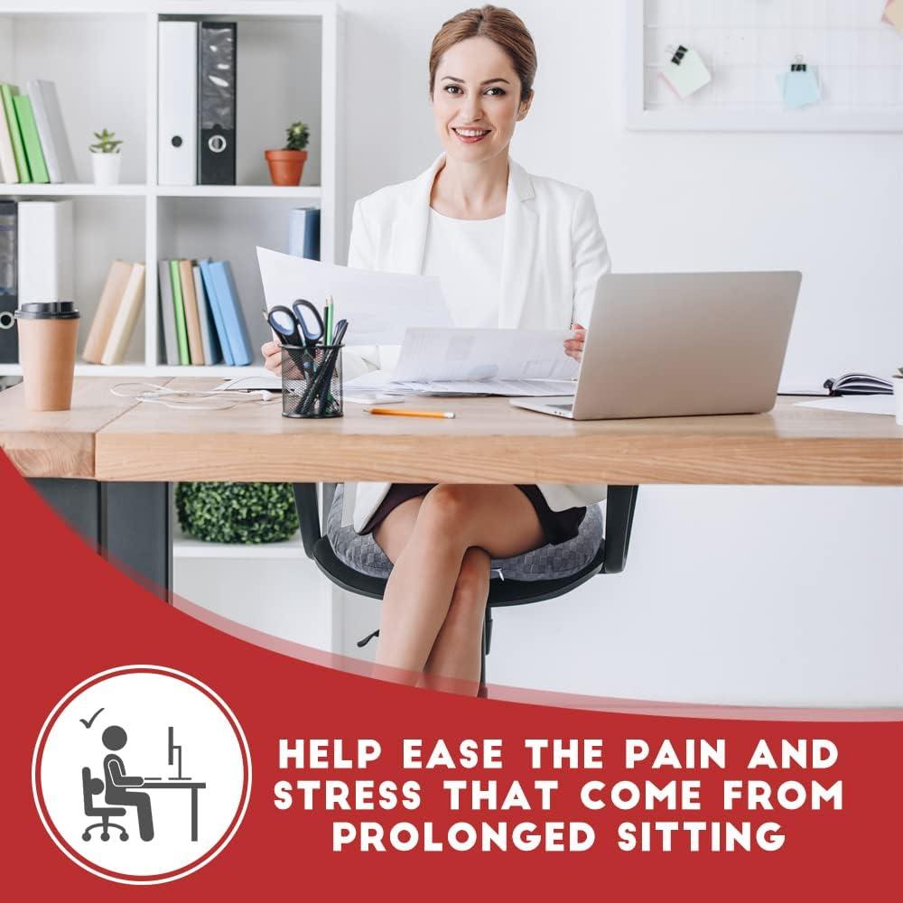 Cojín de Asiento Vinban Relleno de Algodón para Dolor de Coccix