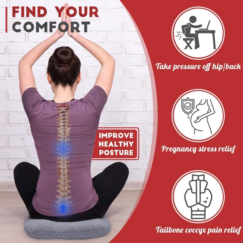 Cojín de Asiento Vinban Relleno de Algodón para Dolor de Coccix