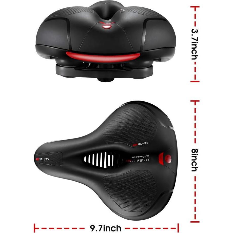 Cojín de Asiento de Bicicleta LCYMD Impermeable 24.6x20.3cm