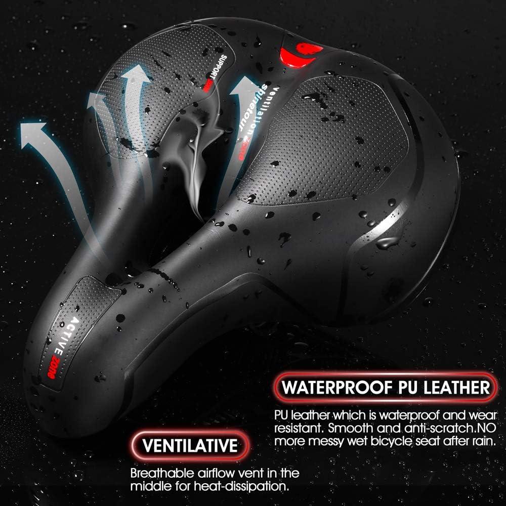 Cojín de Asiento de Bicicleta LCYMD Impermeable 24.6x20.3cm