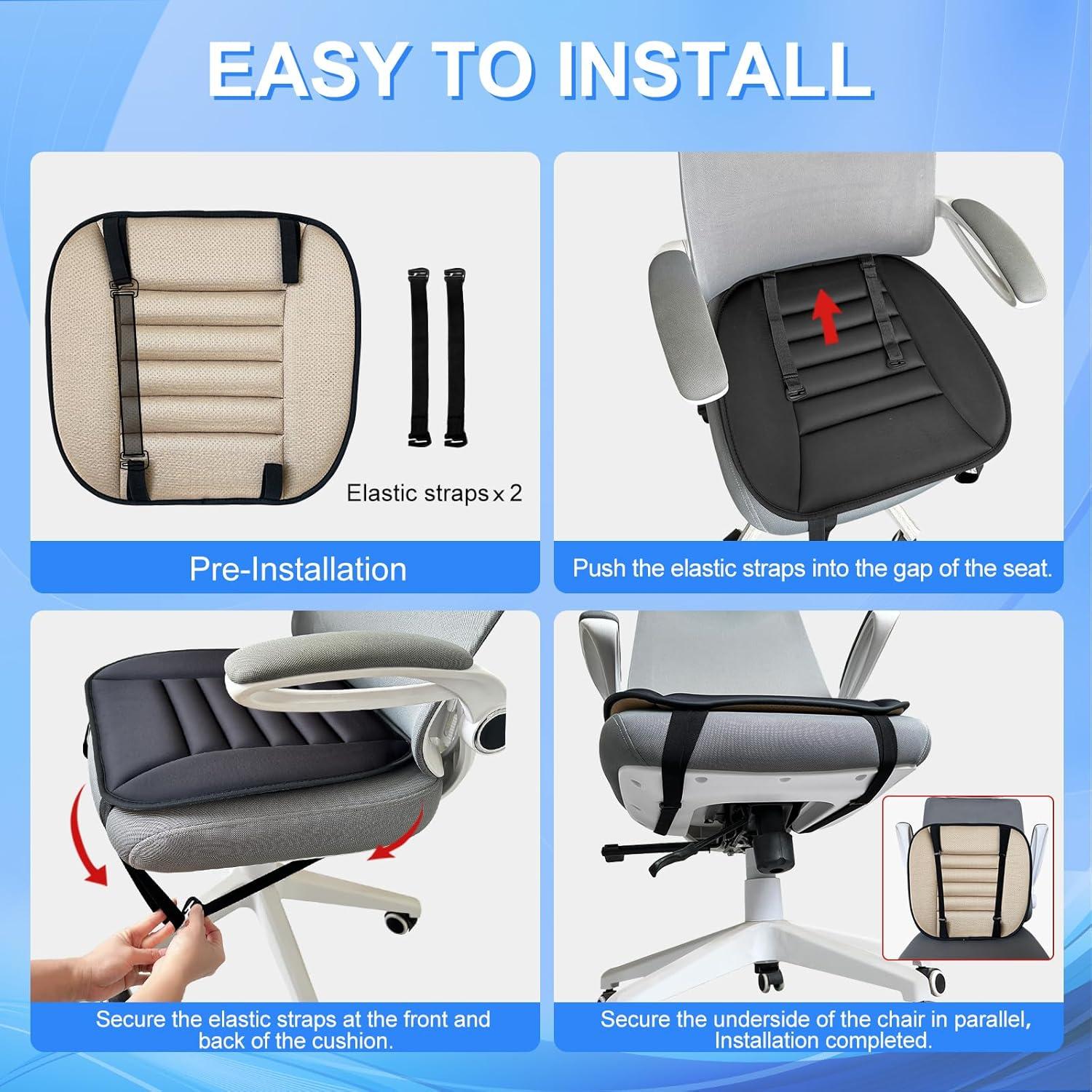 Almohadilla de Asiento Sanwom Espuma Viscoelástica Antideslizante