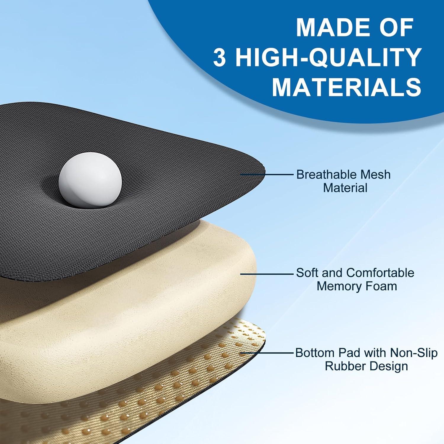 Almohadilla de Asiento Sanwom Espuma Viscoelástica Antideslizante