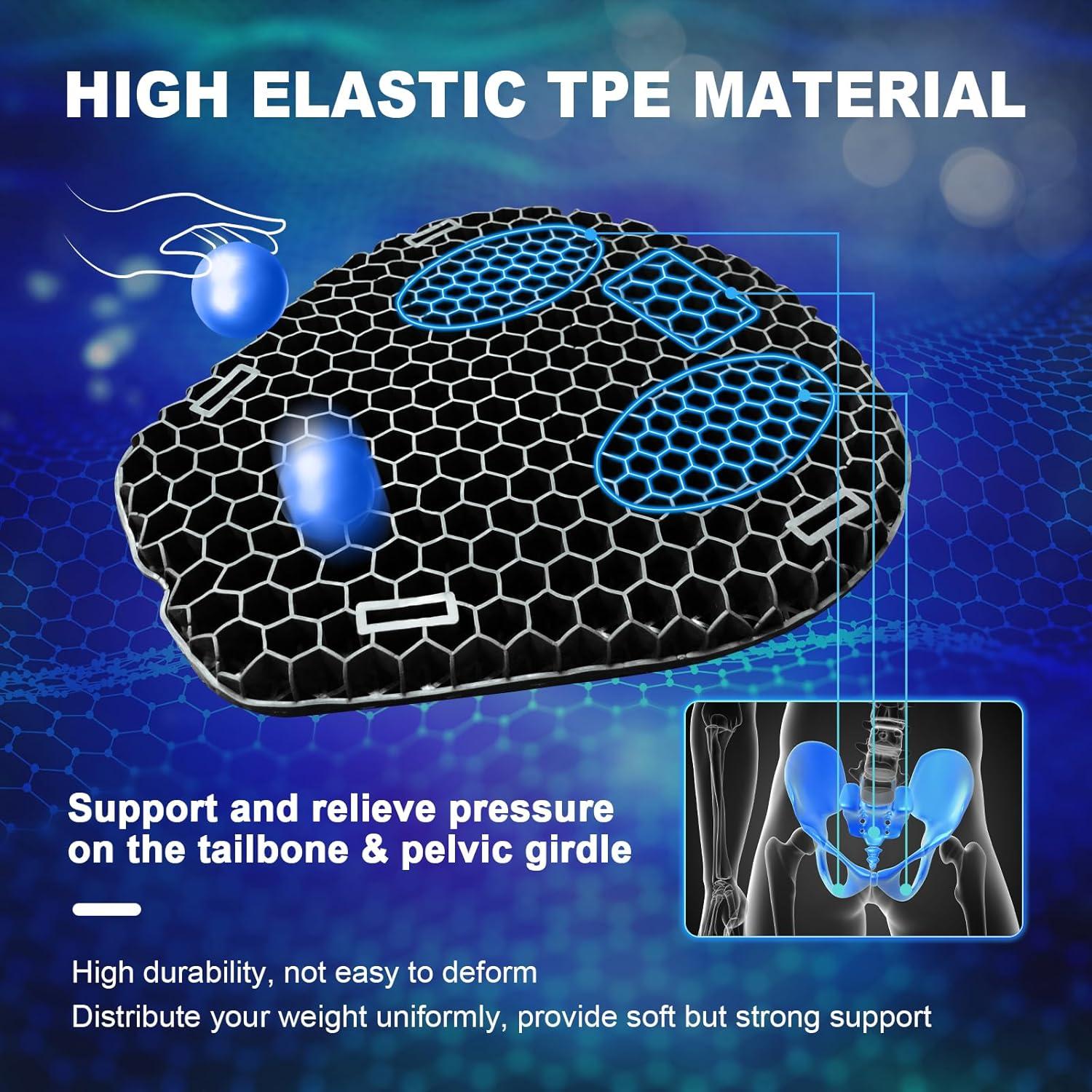 Cojín de Gel para Motocicleta CERITORN Cuatro Estaciones 38x17cm