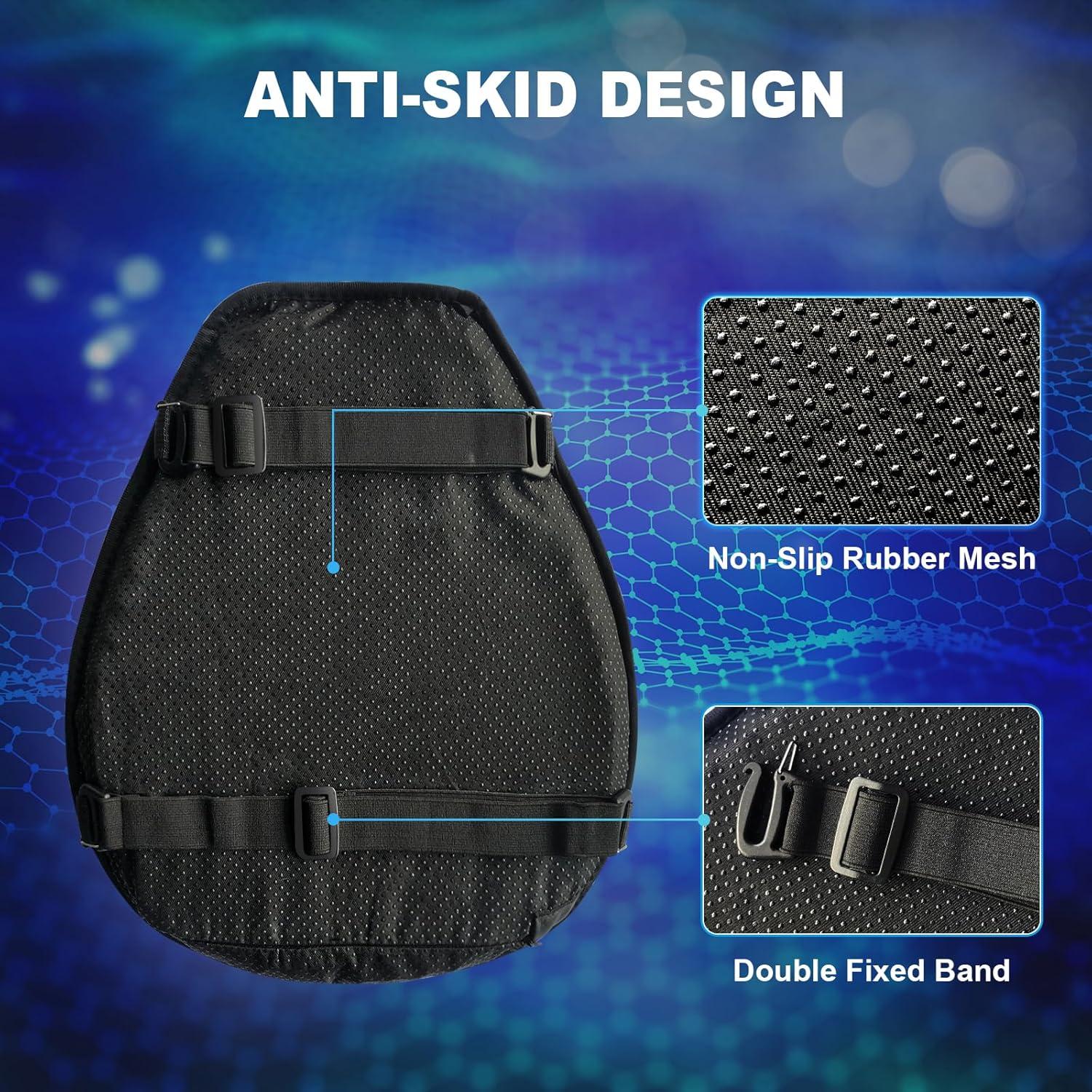 Cojín de Gel para Motocicleta CERITORN Cuatro Estaciones 38x17cm