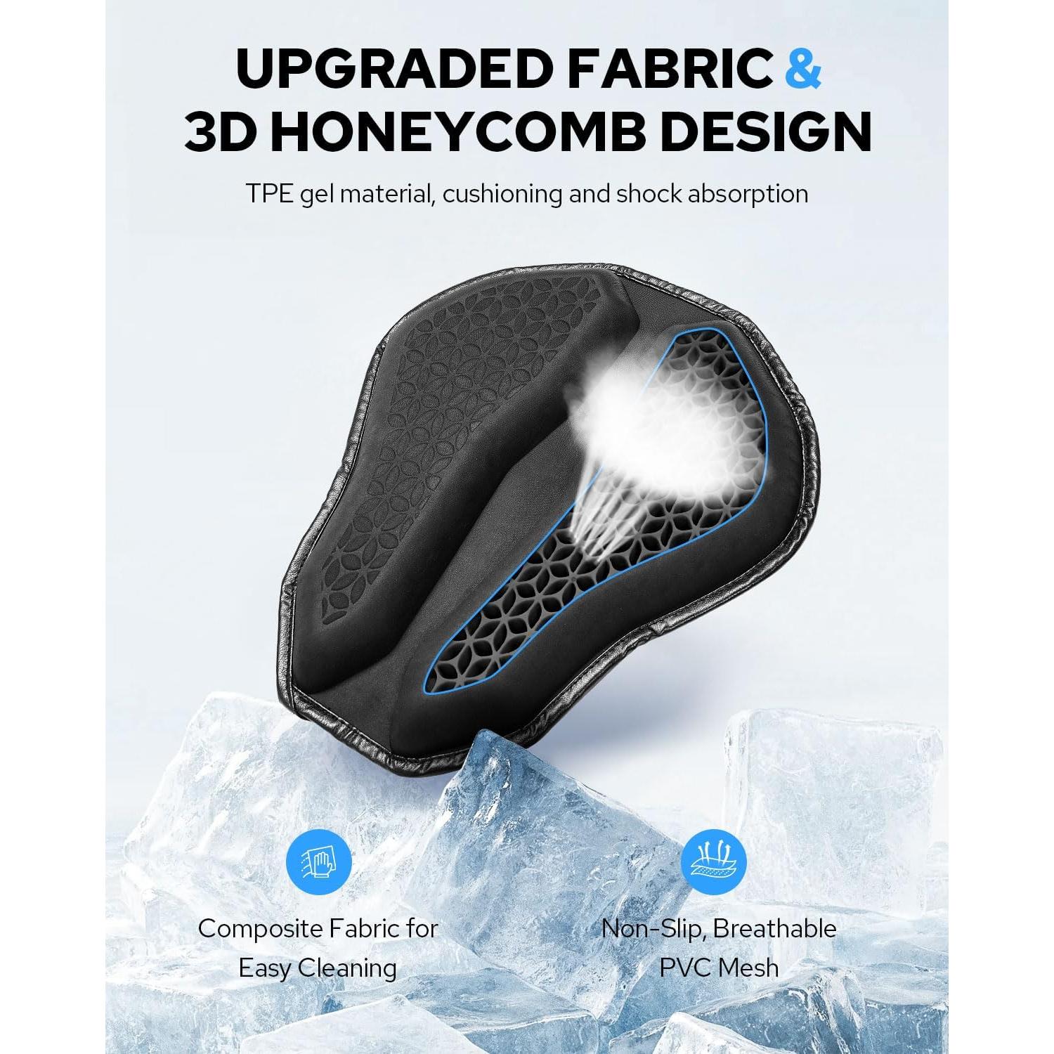 Cojín de Asiento de Motocicleta Benlari Universal Gel TPE 3D