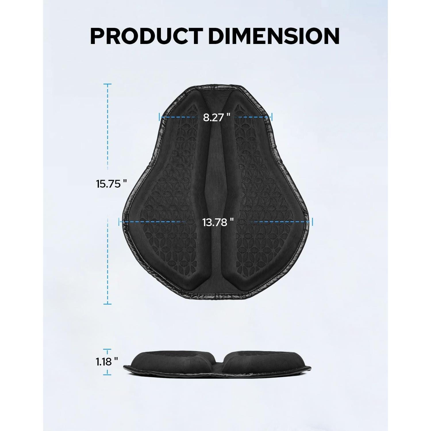 Cojín de Asiento de Motocicleta Benlari Universal Gel TPE 3D