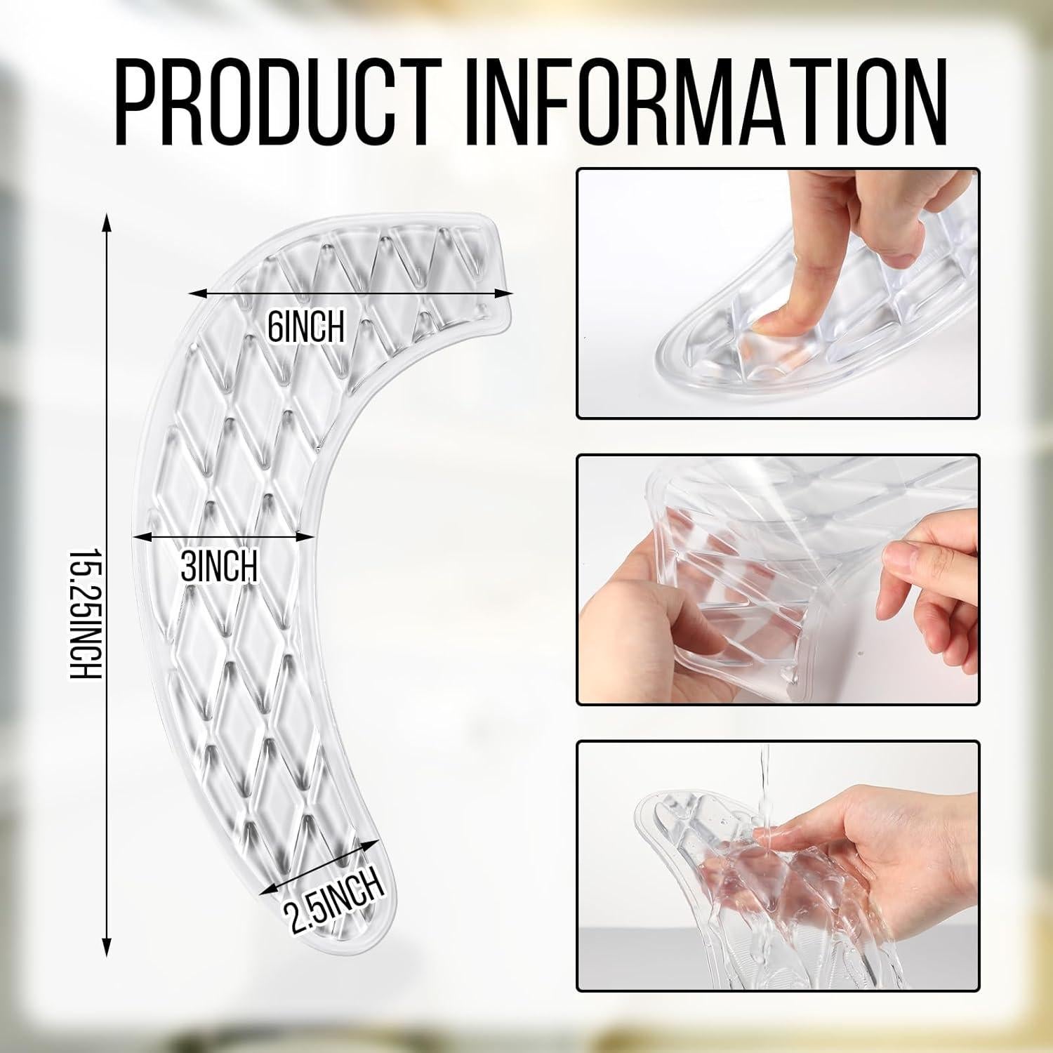 Funda de Cojín para Asiento de Inodoro de Gel Yoande 38.7x15.2cm