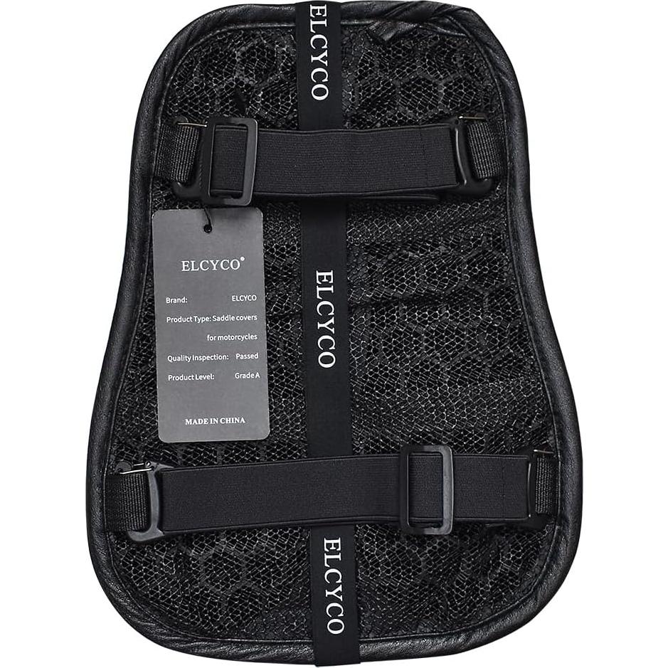 Cojín de Asiento de Motocicleta ELCYCO Plegable Gel 3D Transpirable