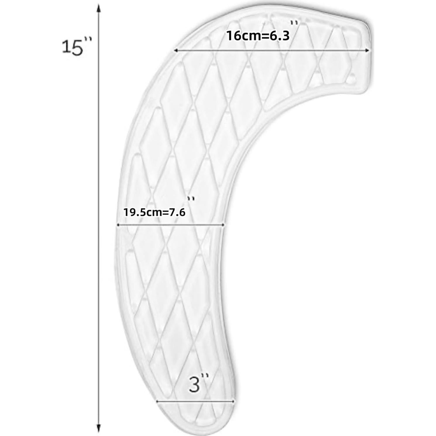 Cojín de Gel Genérico para Asiento de Inodoro Transparente