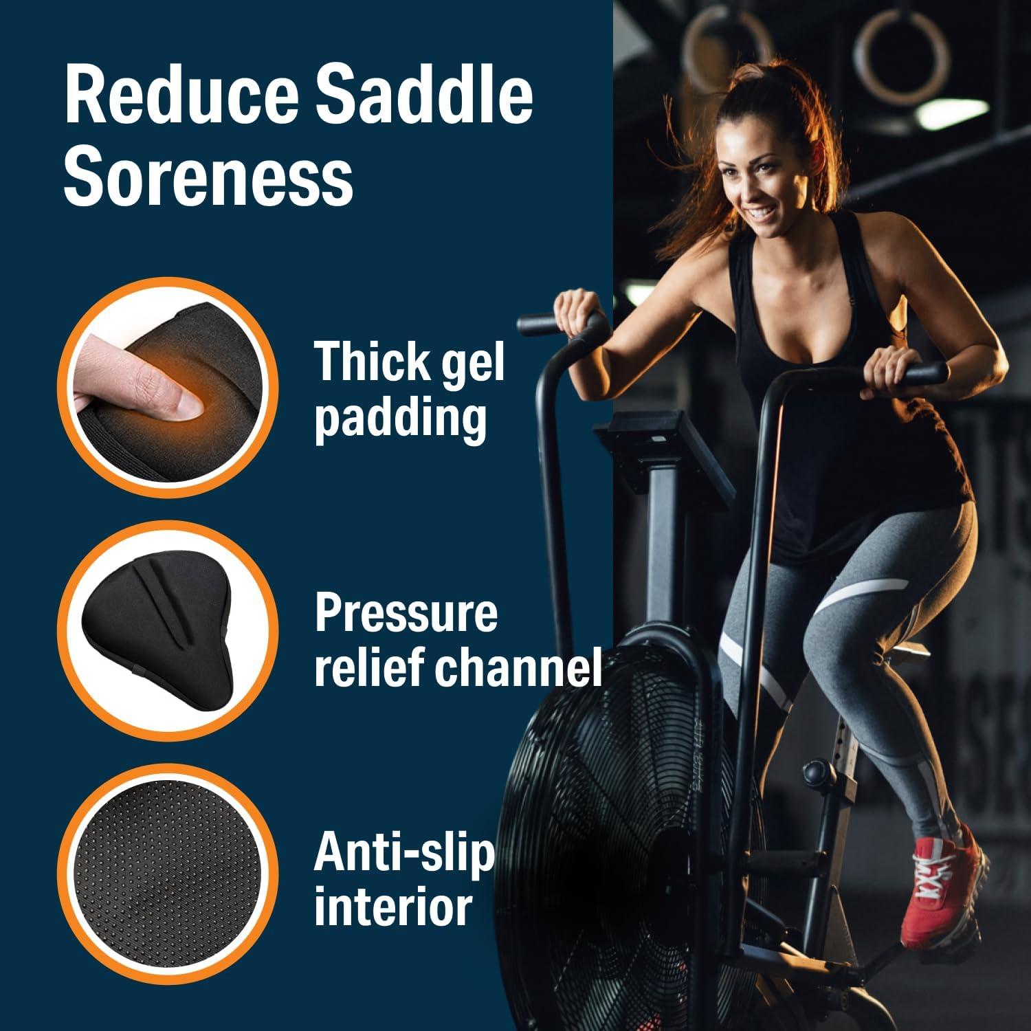 Funda de Asiento de Bicicleta Bikeroo Gel Estrecha - 27.9x17.8 cm