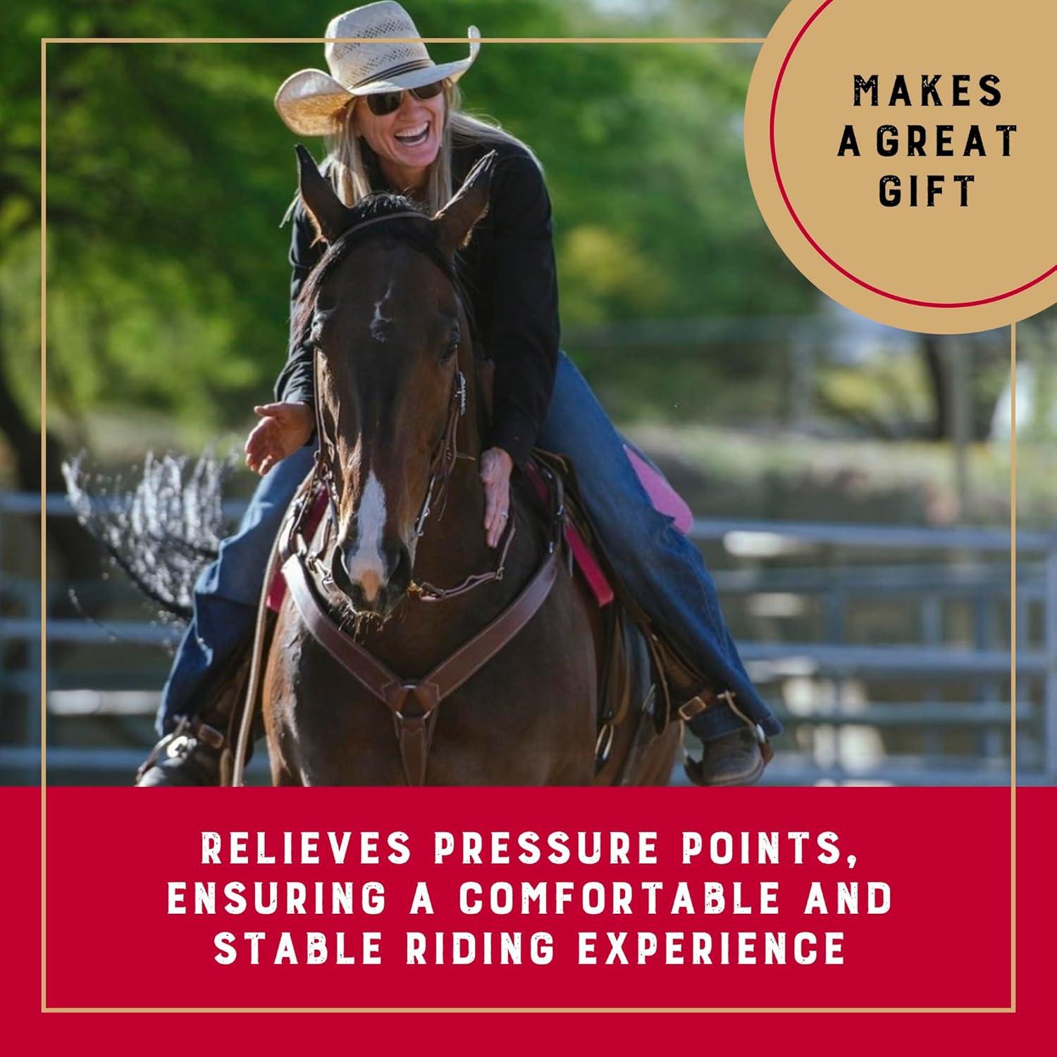 Almohadilla de Silla de Montar Western Weaver 38-43 cm Gel Negro