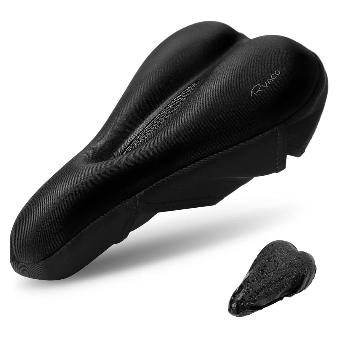 Cubierta de Asiento de Bicicleta Ryaco Gel Negra 27.5x17.3cm