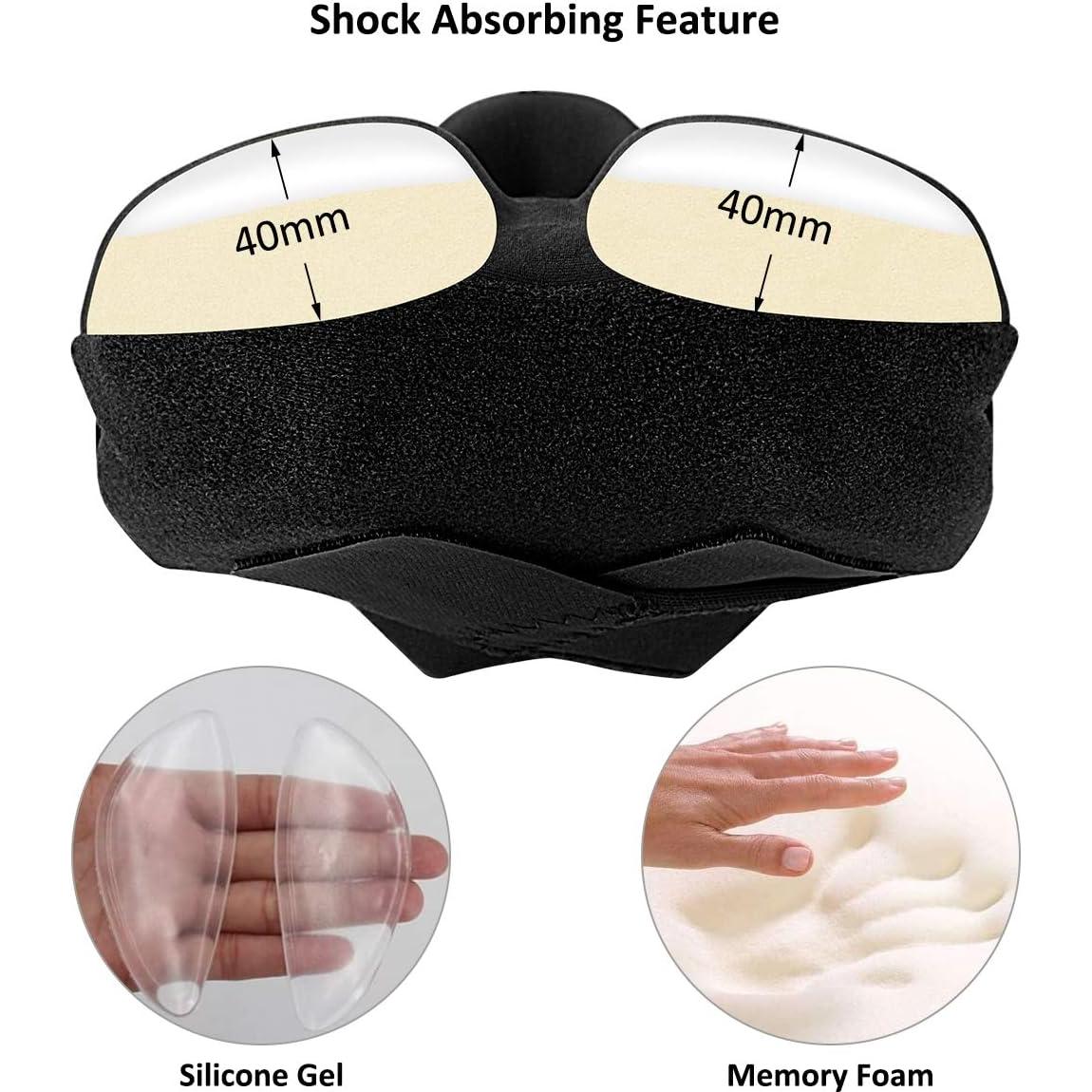 Cubierta de Asiento de Bicicleta Ryaco Gel Negra 27.5x17.3cm