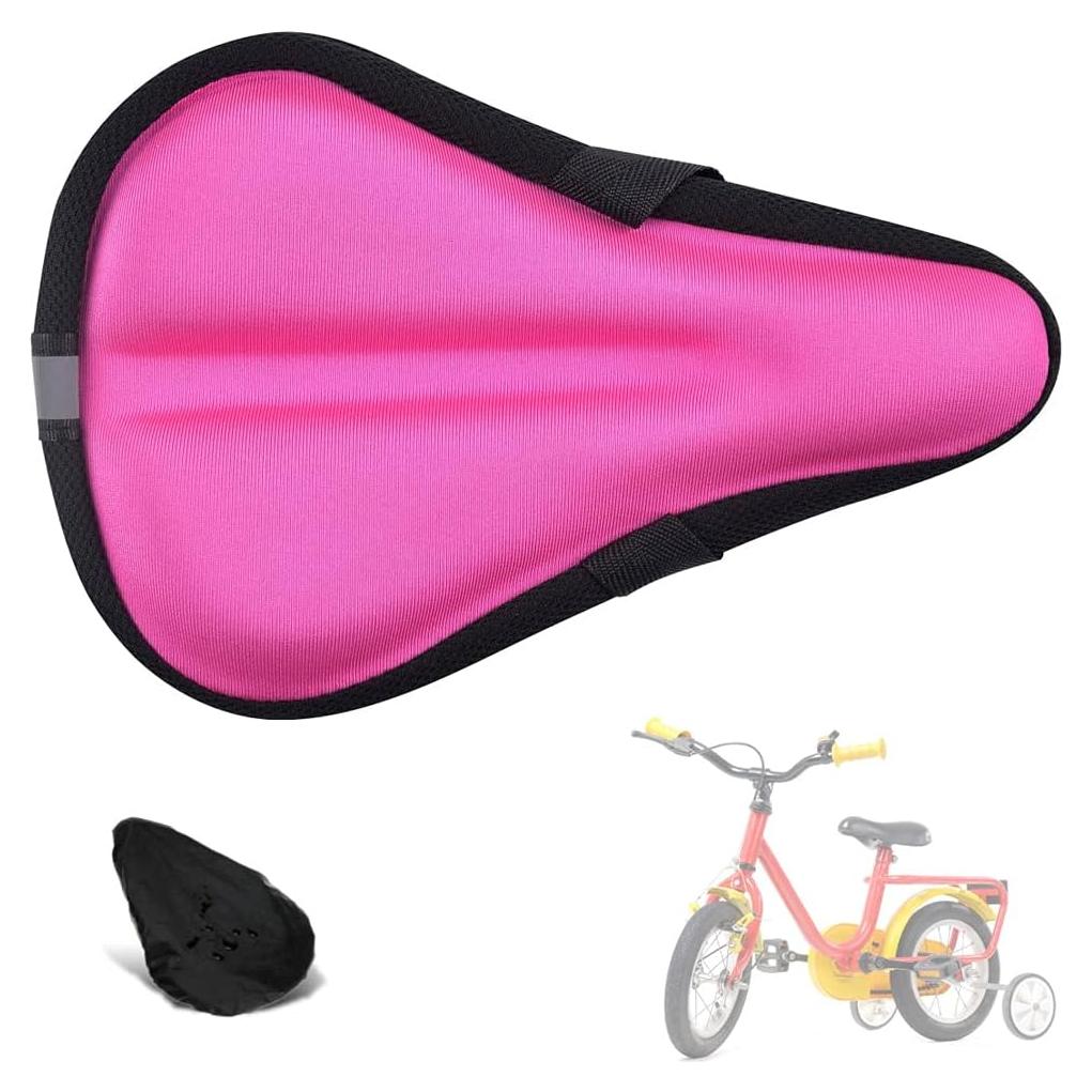 Funda de Cojín de Gel para Asiento de Bicicleta Liyamobu Rosa 22.86x15.24cm
