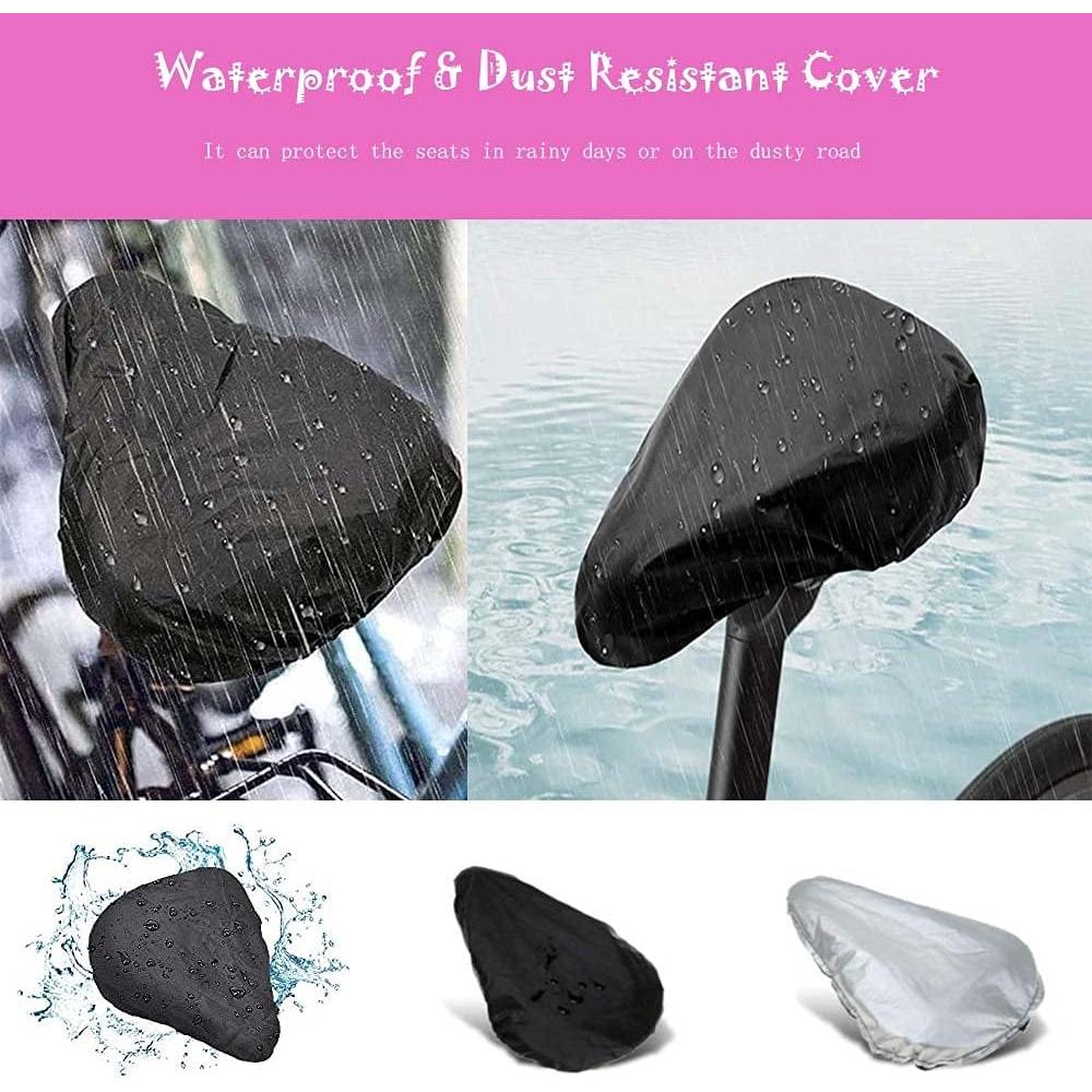 Funda de Cojín de Gel para Asiento de Bicicleta Liyamobu Rosa 22.86x15.24cm