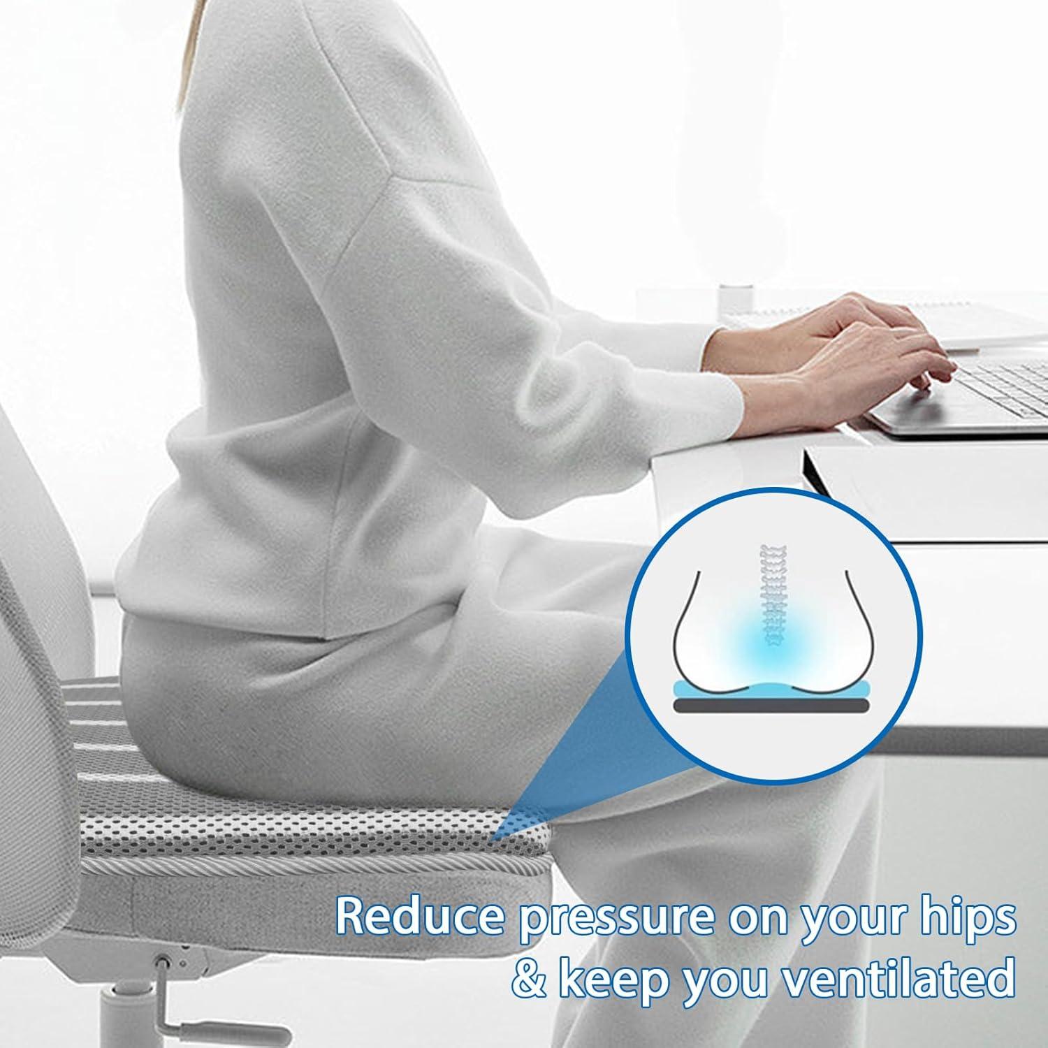 Cojín de Silla de Oficina AEROiVi 44.9x44.9cm Transpirable