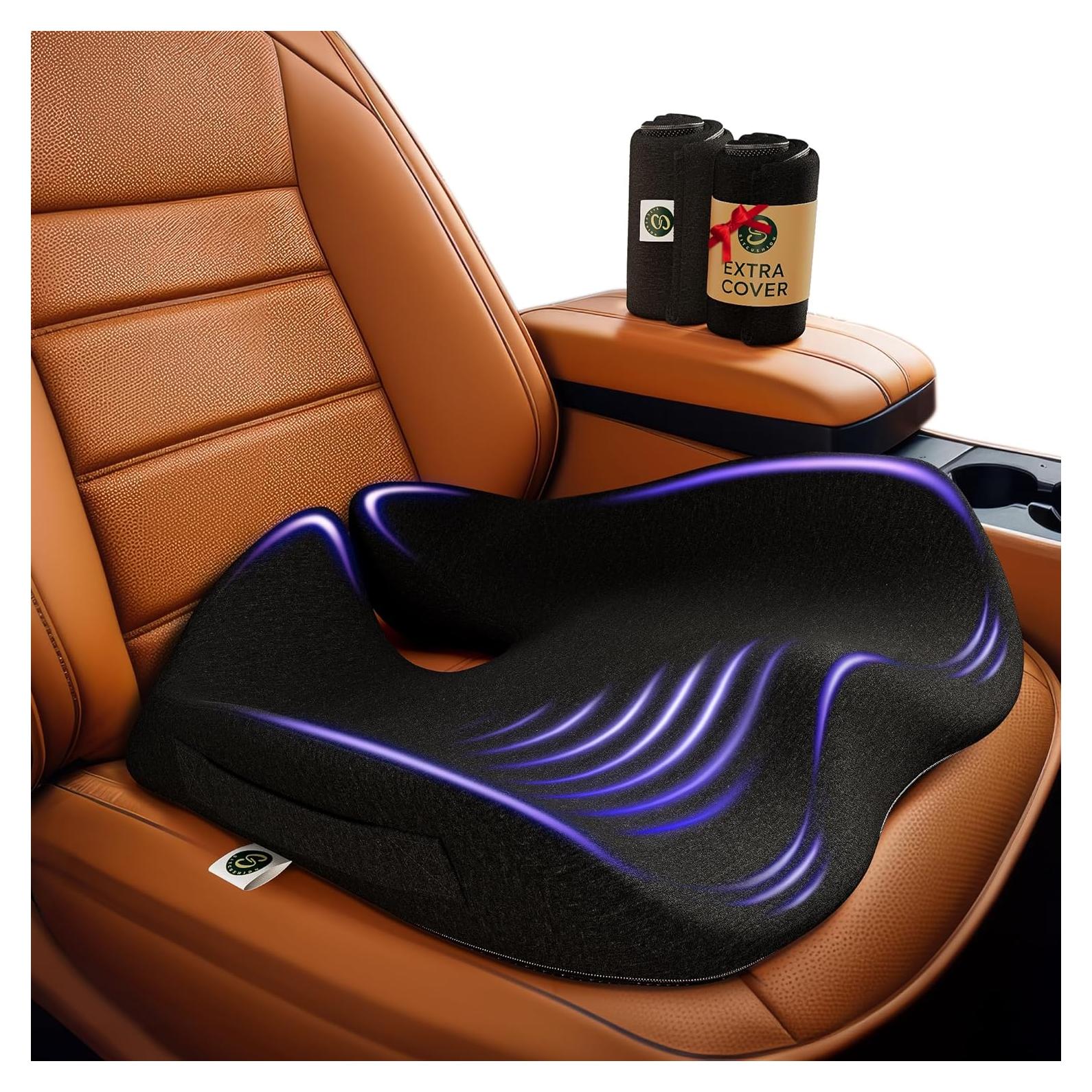 Cojín de Asiento Ergonómico SitCushion Extra Grande Negro