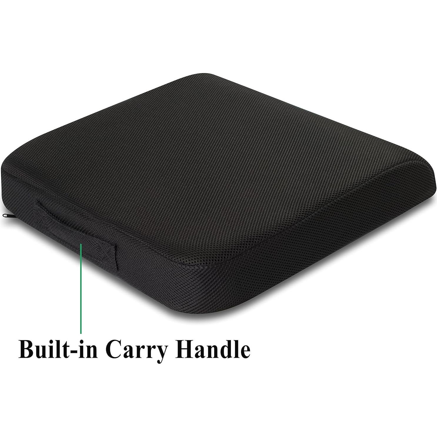 Cojín de Asiento TravelMate Extra Grande Espuma Viscoelástica 48x43 cm