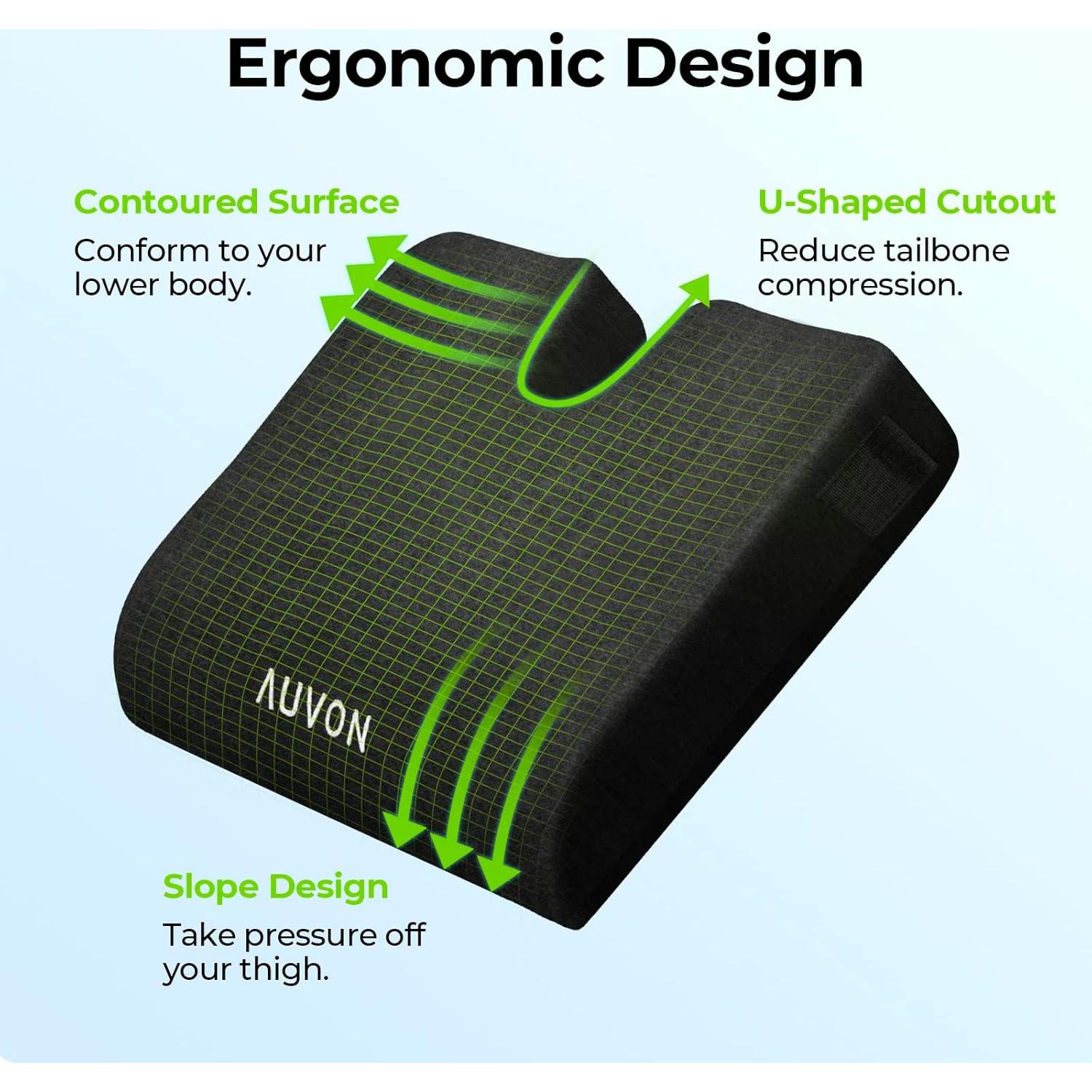 Cojín de Espuma Viscoelástica AUVON 50.8x40.6cm Antideslizante