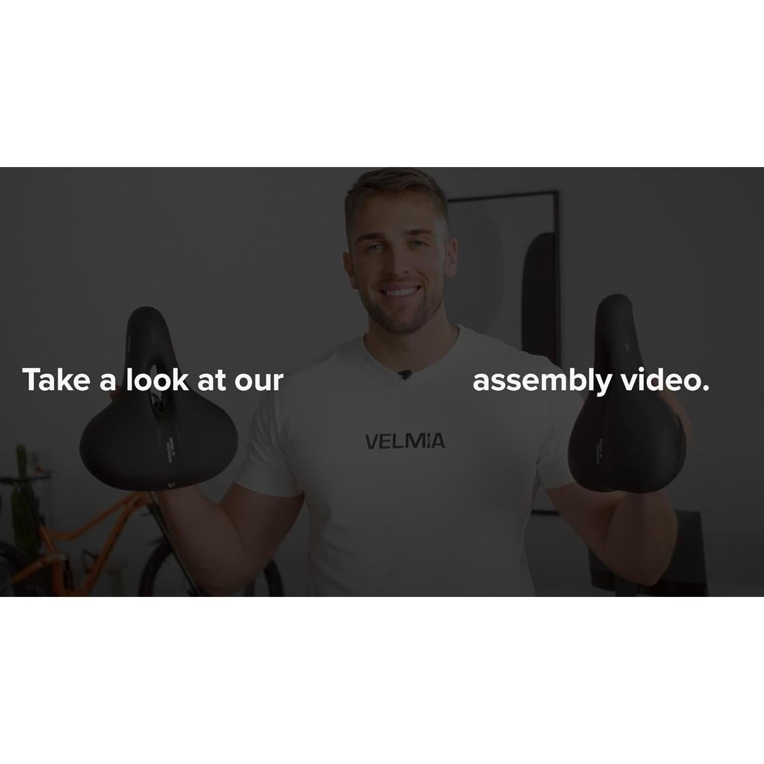 Sillín de bicicleta Velmia unisex - Ergonómico e impermeable