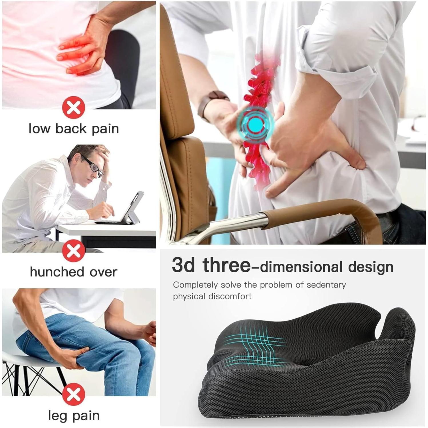 Cojín de Memoria Benazcap X Grande para Silla de Oficina