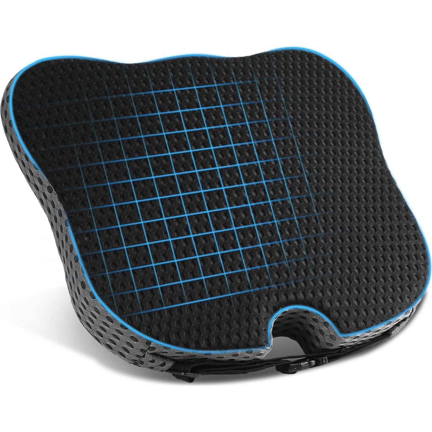 Cojín de Asiento Ergonómico Hapiclody para Coche Negro