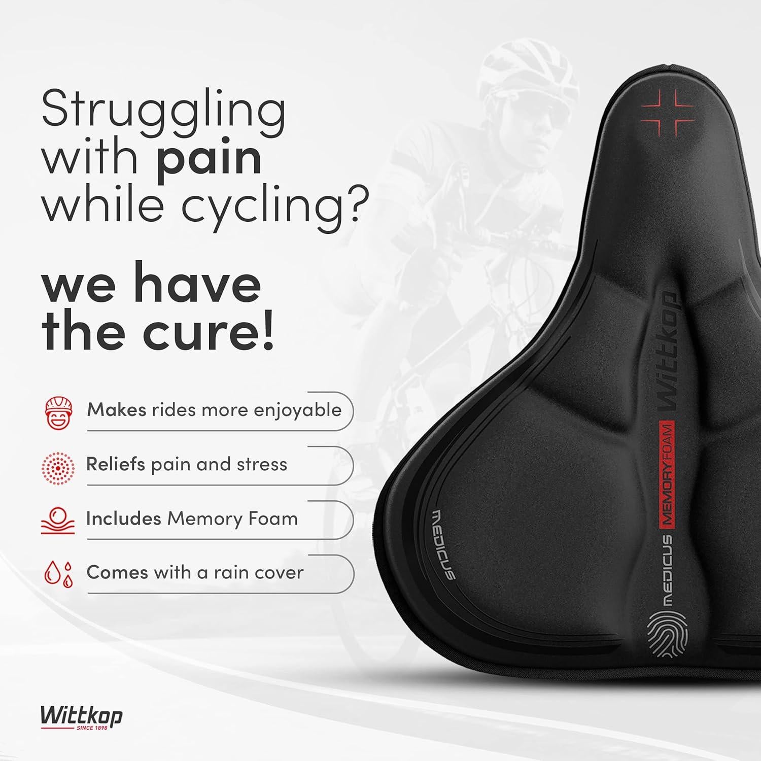 Funda de Asiento de Bicicleta Wittkop Ciudad Espuma de Memoria