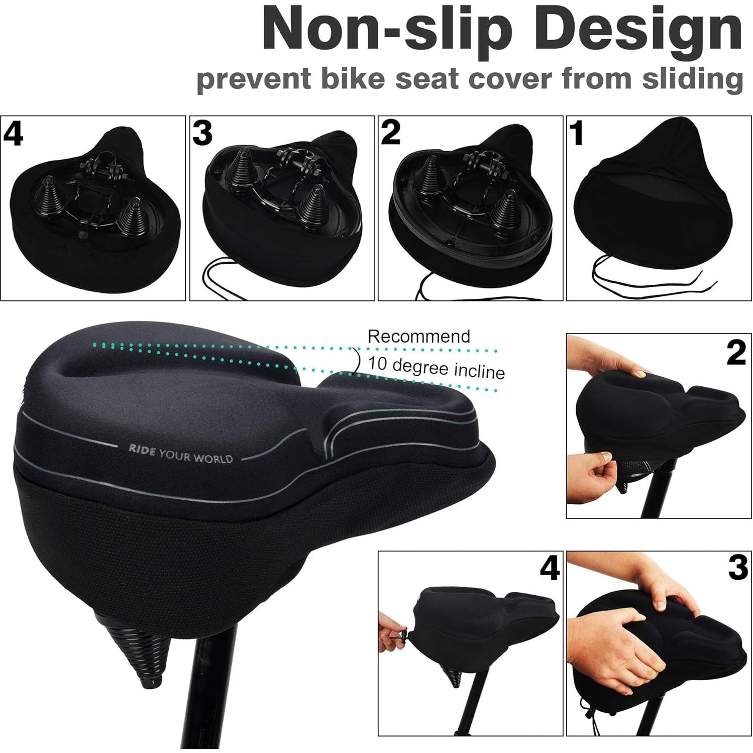 Funda de Asiento de Bicicleta DAWAY C6M - Espuma de Memoria 30x27cm