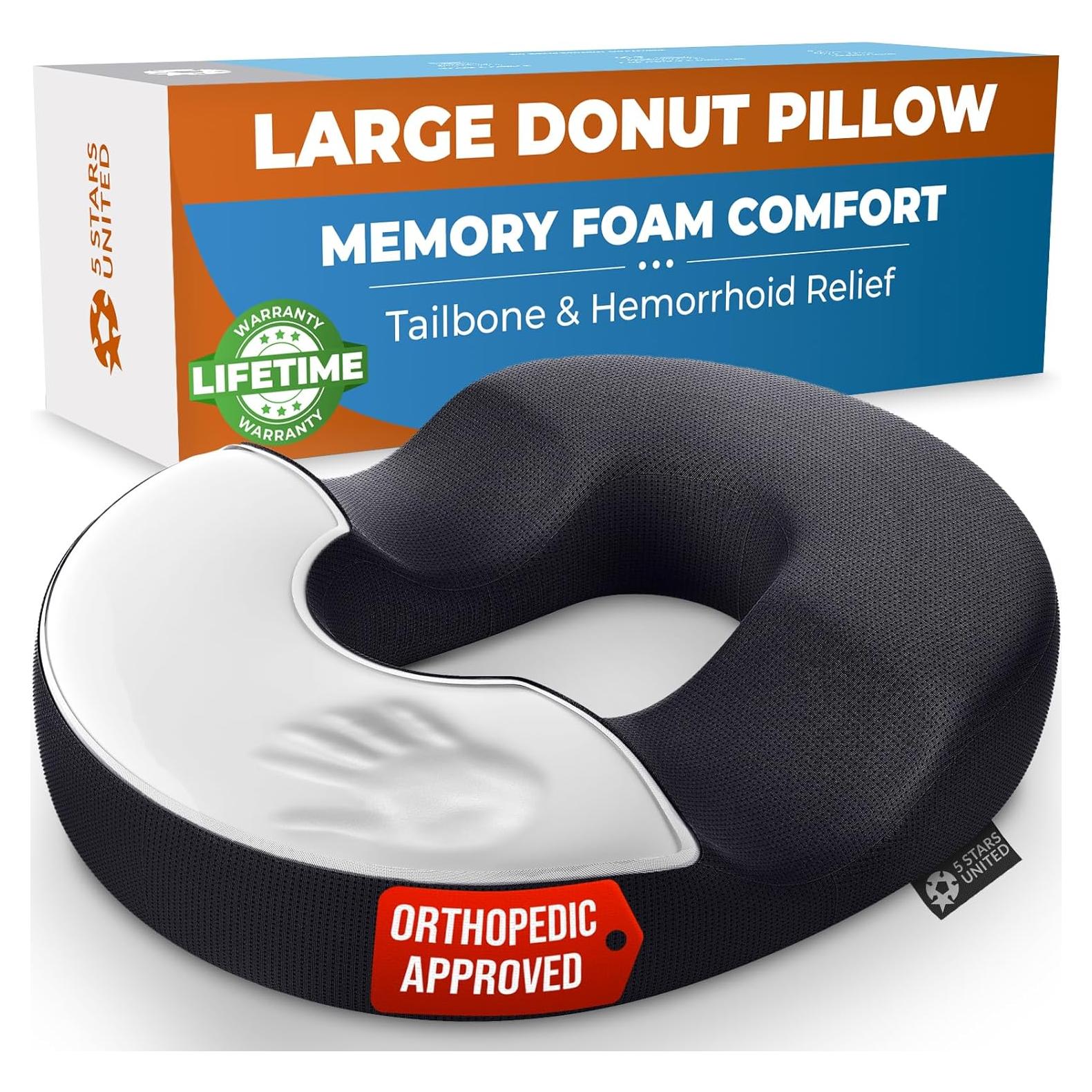 Almohada Donut 5 Estrellas Unidas para Alivio de Dolor - Grande