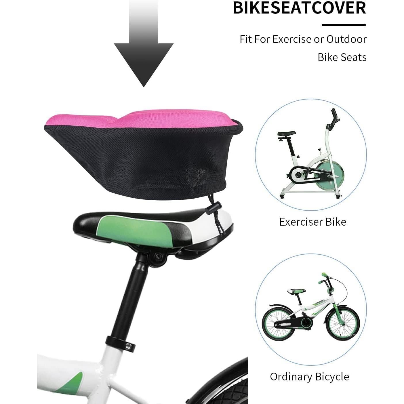 Funda de Asiento de Bicicleta de Gel MSDADA Rosa Grande 29x26cm