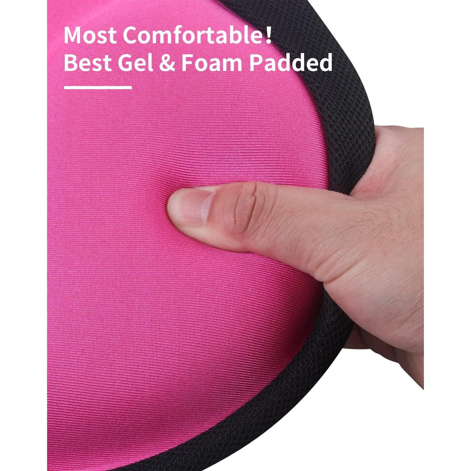 Funda de Asiento de Bicicleta de Gel MSDADA Rosa Grande 29x26cm