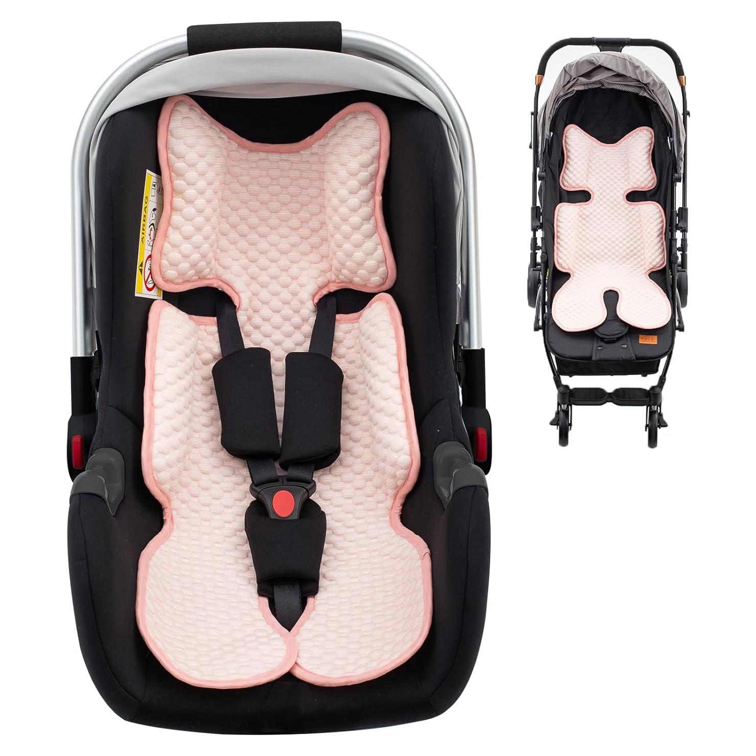 Almohadilla Enfriadora Kaseeous para Asiento de Auto Bebé Rosa