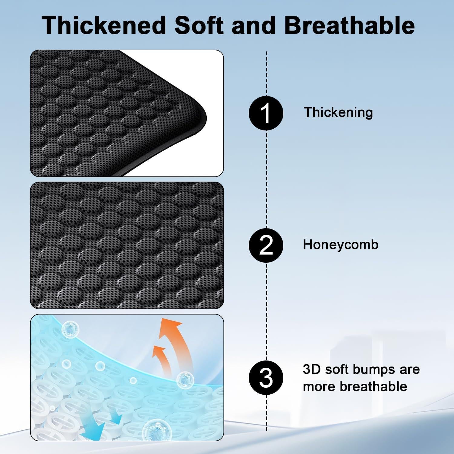 Cojín de Gel Doble Grueso Rechale para Silla de Oficina y Coche