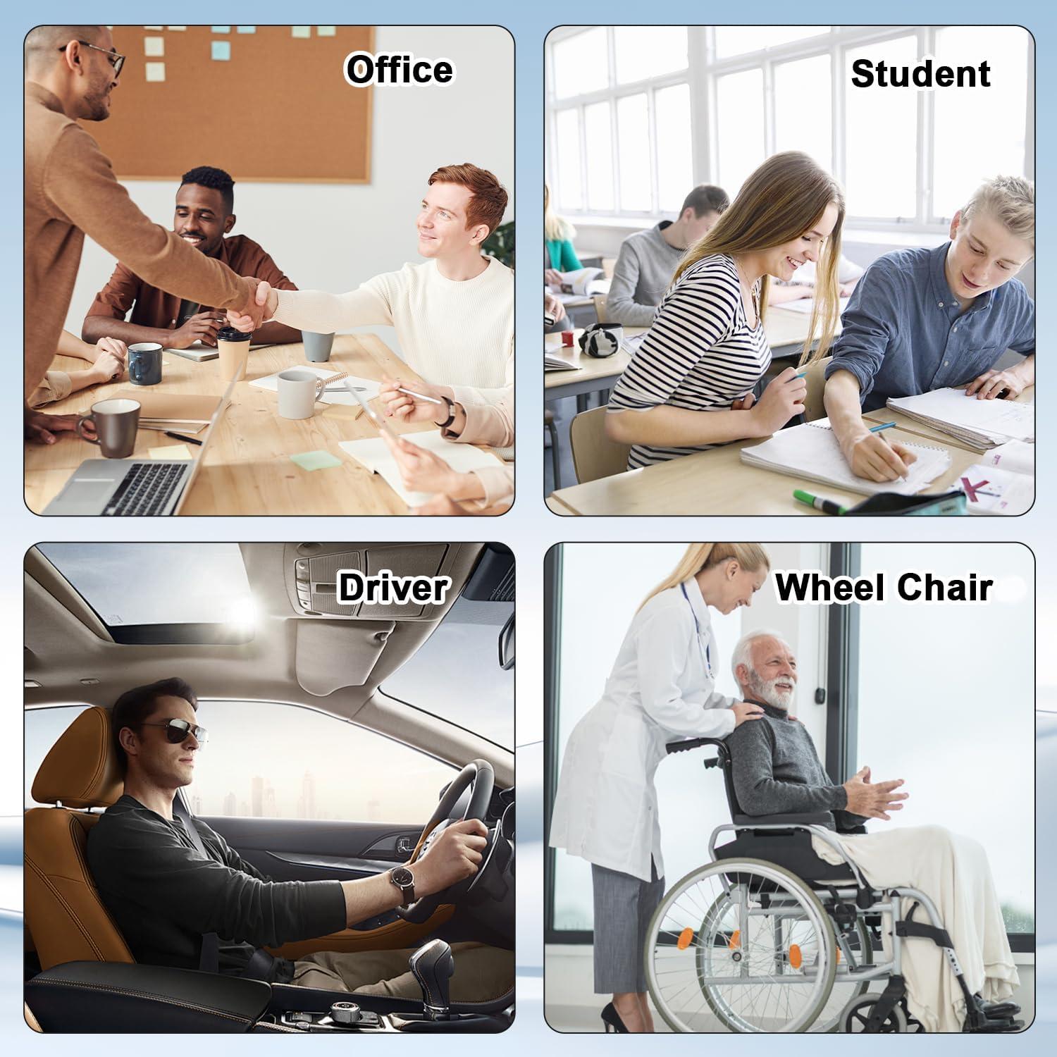 Cojín de Gel Doble Grueso Rechale para Silla de Oficina y Coche