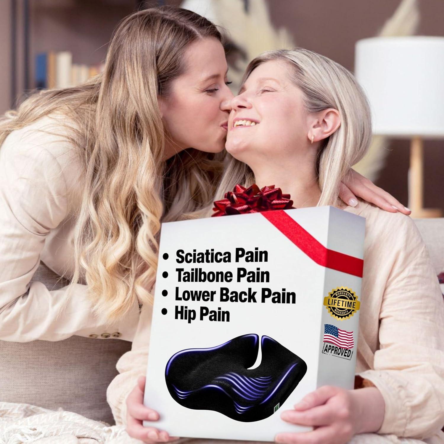 Cojín Ergonómico SitCushion Extra Grande para Coccix y Espalda