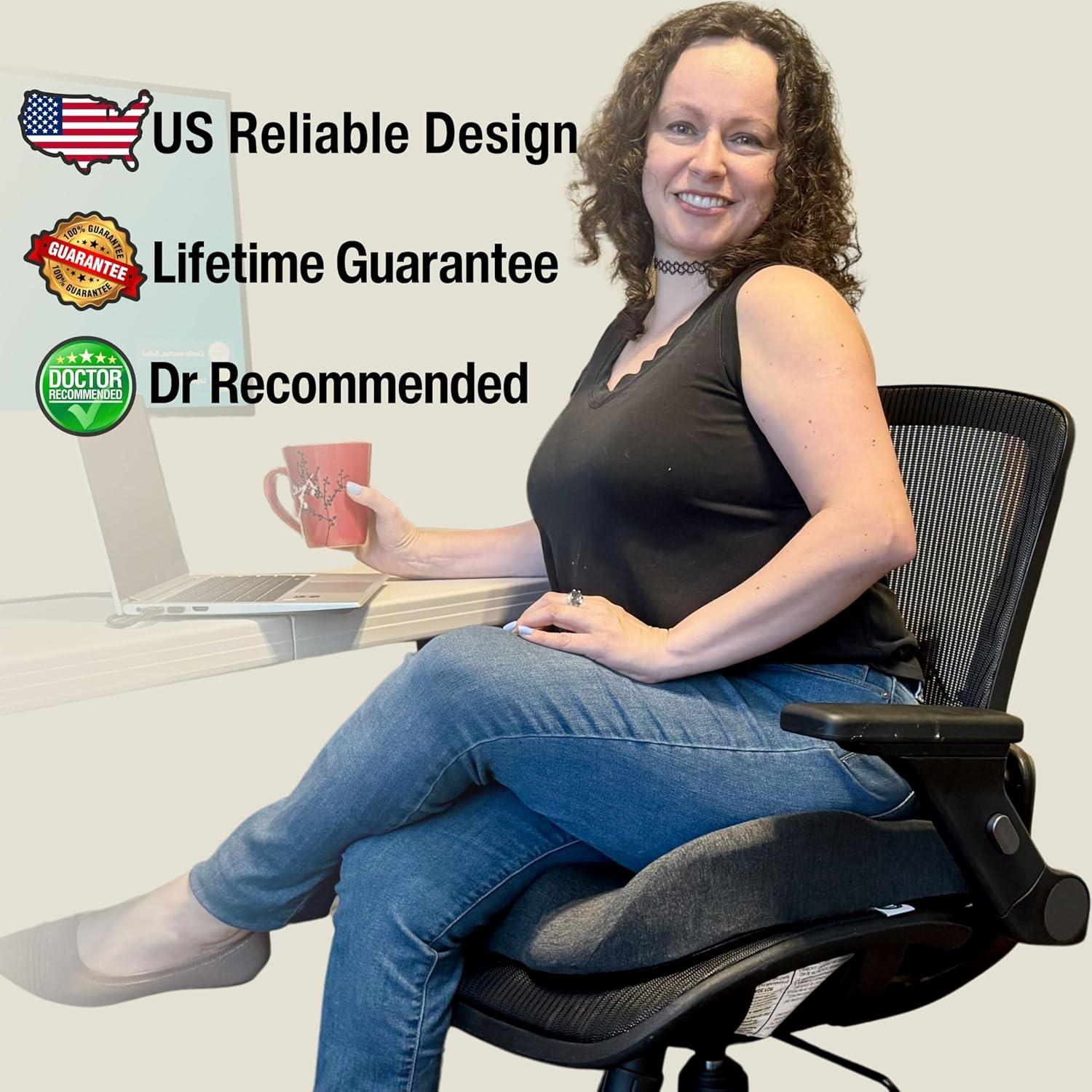 Cojín Ergonómico SitCushion Extra Grande para Coccix y Espalda