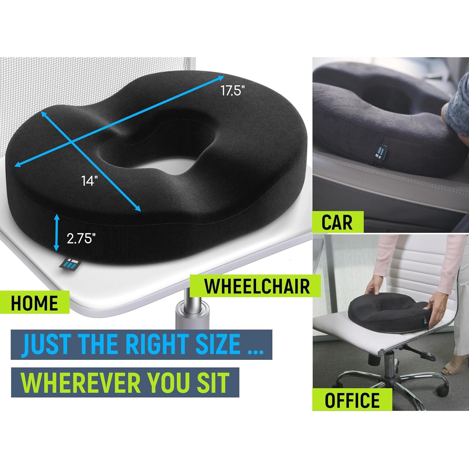 Almohada Donut Ergonomic Innovations para Alivio de Coxis 44.5x35.6cm