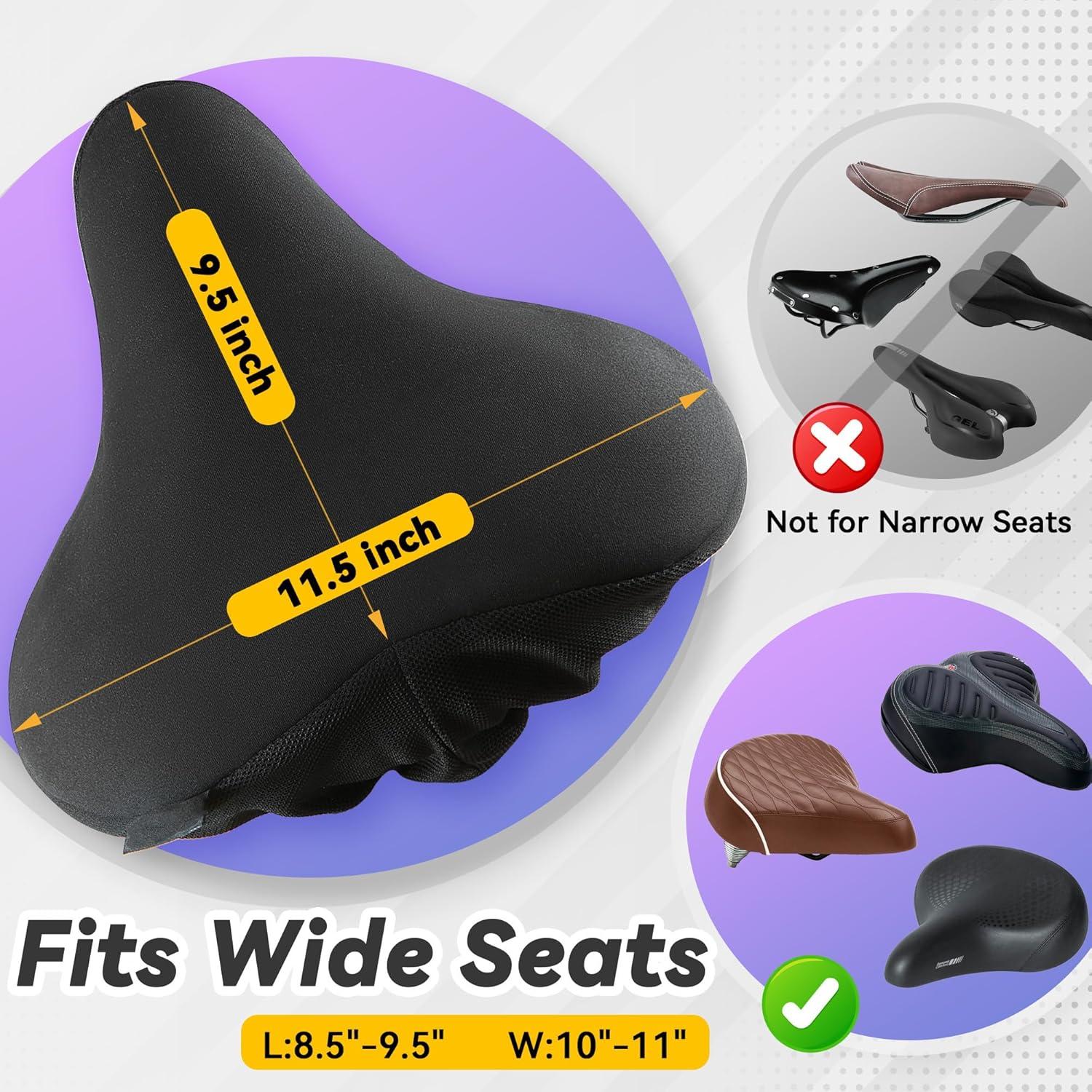 Funda de Asiento de Bicicleta USLIM Gel Antideslizante 29.2x24.1cm