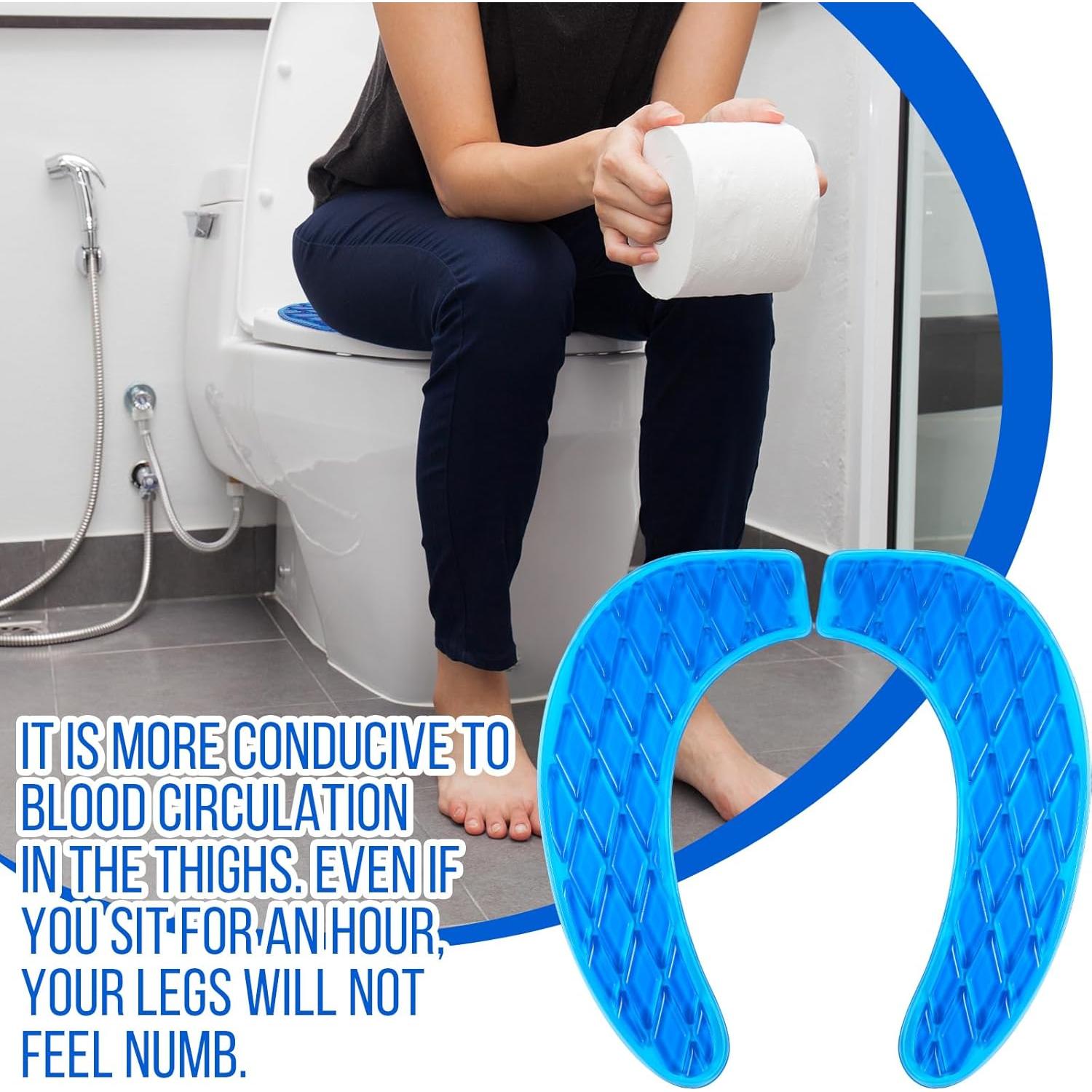 Cojín Elevador de Inodoro de Gel Rossesay Azul 16.8x11.1cm