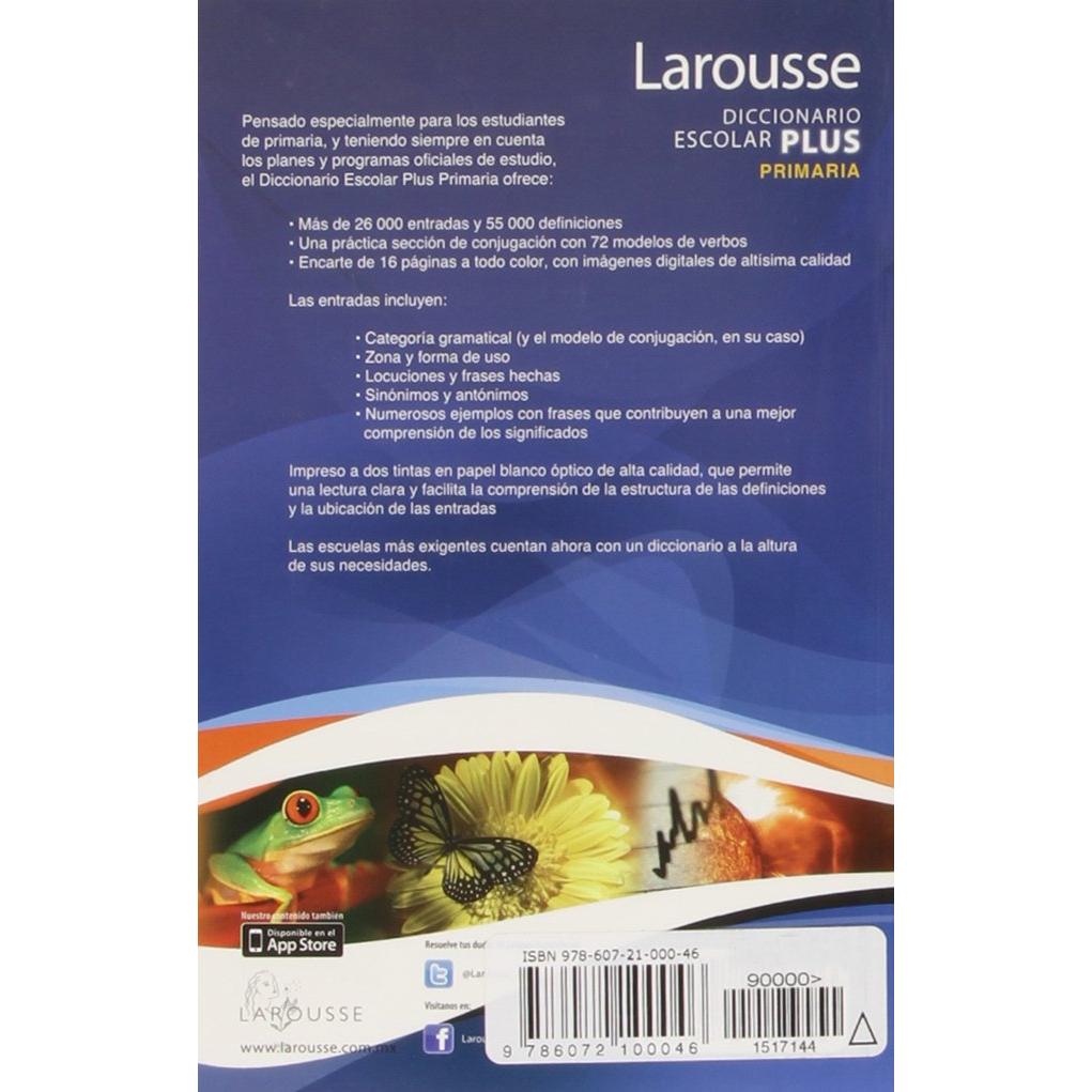 Larousse Diccionario Escolar Plus Primaria (Spanish Edition)