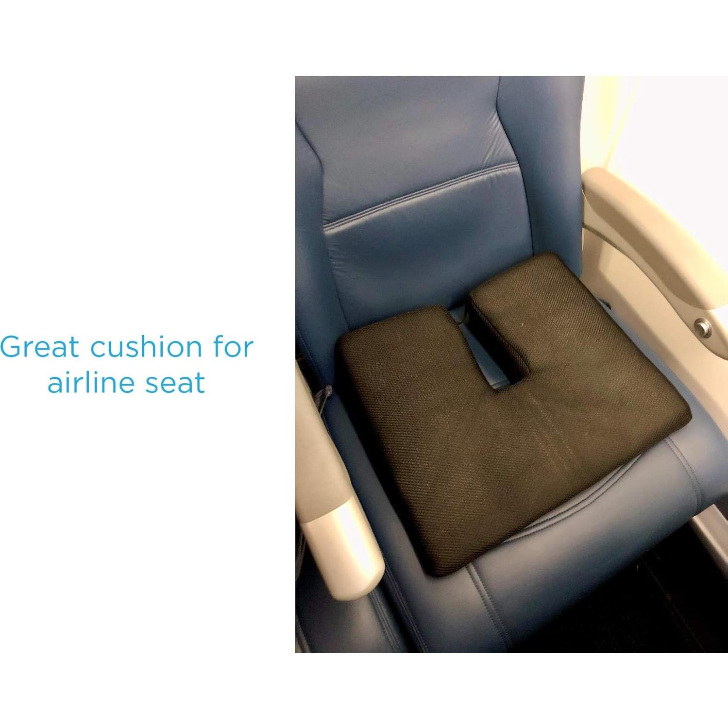 Cojín de Gel de Espuma NOVA Medical para Coccyx, Negro