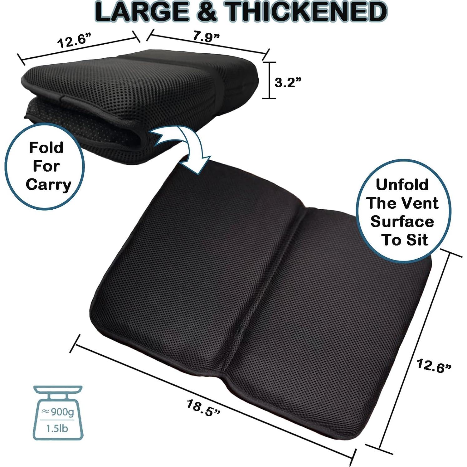 Cojín de Gel Kolanohani Plegable 46.99 cm para Alivio Coccix